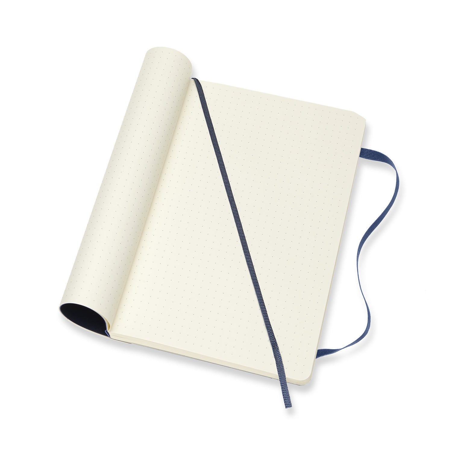 Moleskine Notizbuch – 130 × 210 mm – punktiert – 70 g/m² – Softcover, Gummiband, Einstecktasche – Saphir – FSC
