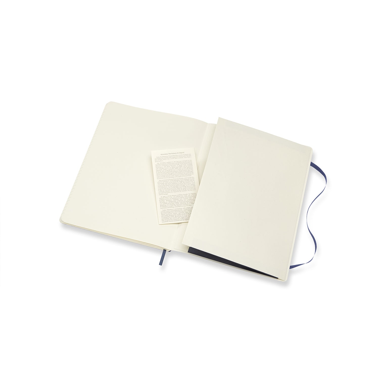 Moleskine Notizbuch, 190 × 250 mm, liniert, Fadenheftung, Softcover, 70 g/m² – blau