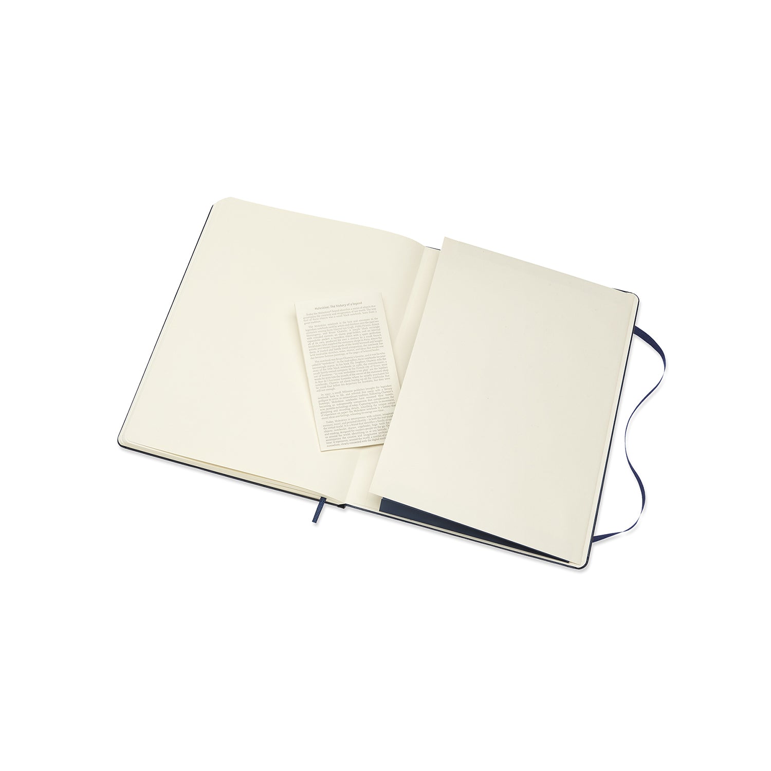 Moleskine Notizbuch – 190 × 250 mm – blanko – 70 g/m² – Hardcover, Gummiband, Einstecktasche – Saphir, FSC