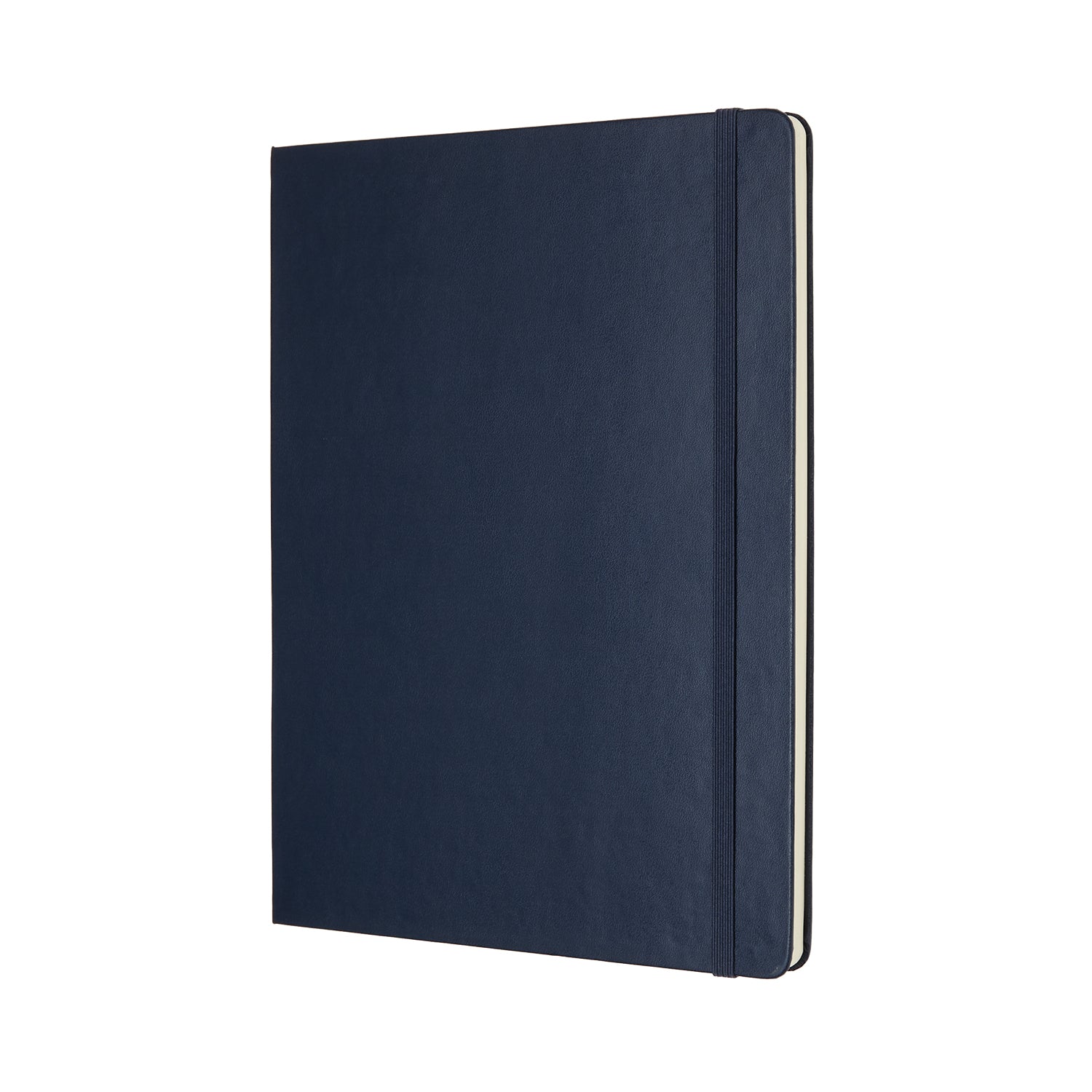 Moleskine Notizbuch – 190 × 250 mm – blanko – 70 g/m² – Hardcover, Gummiband, Einstecktasche – Saphir, FSC
