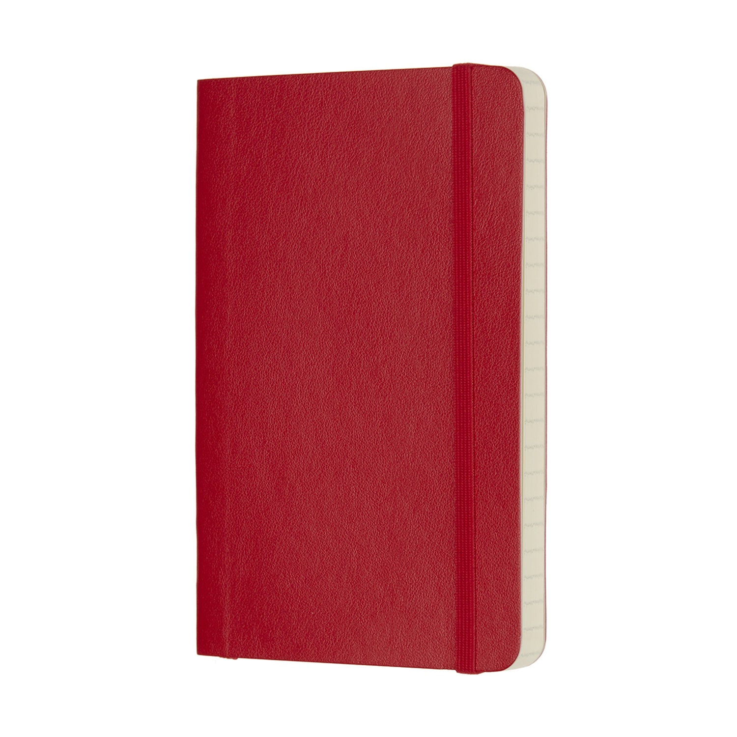 Moleskine Notizbuch – 90 × 140 mm – liniert – 70 g/m² – Softcover, Gummiband, Innentasche, Rot, FSC