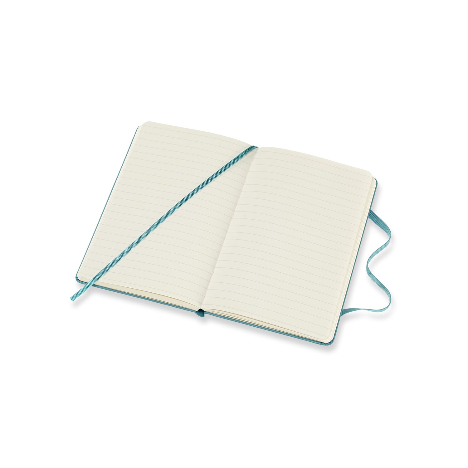 Moleskine Classic Notizbuch – 90 × 140 mm – liniert – 70 g/m² – Hardcover, Gummiband, Innentasche, Blau, FSC