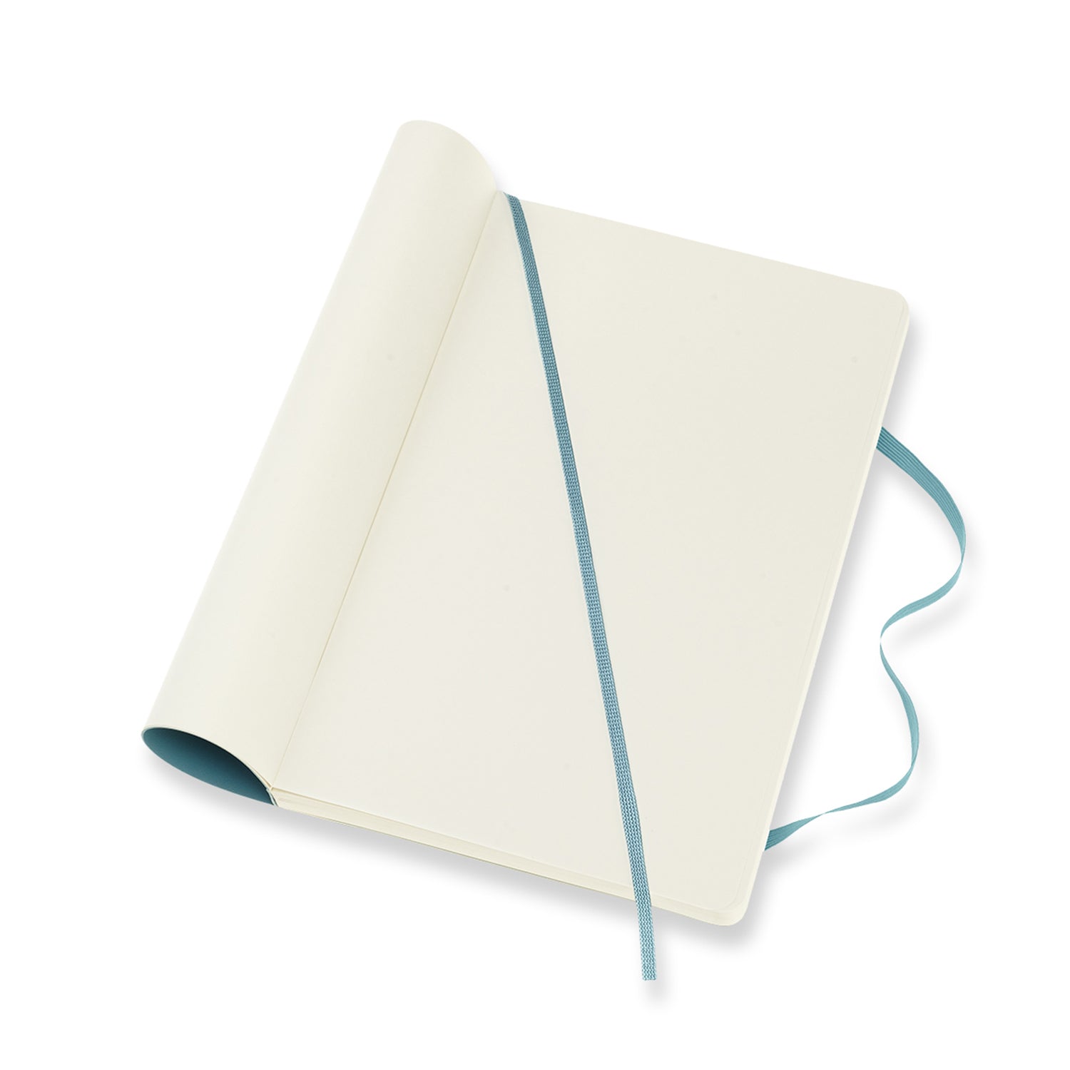 Moleskine Notizbuch – 130 × 210 mm – blanko – 70 g/m² – Softcover, Gummiband, Einstecktasche, blau, FSC