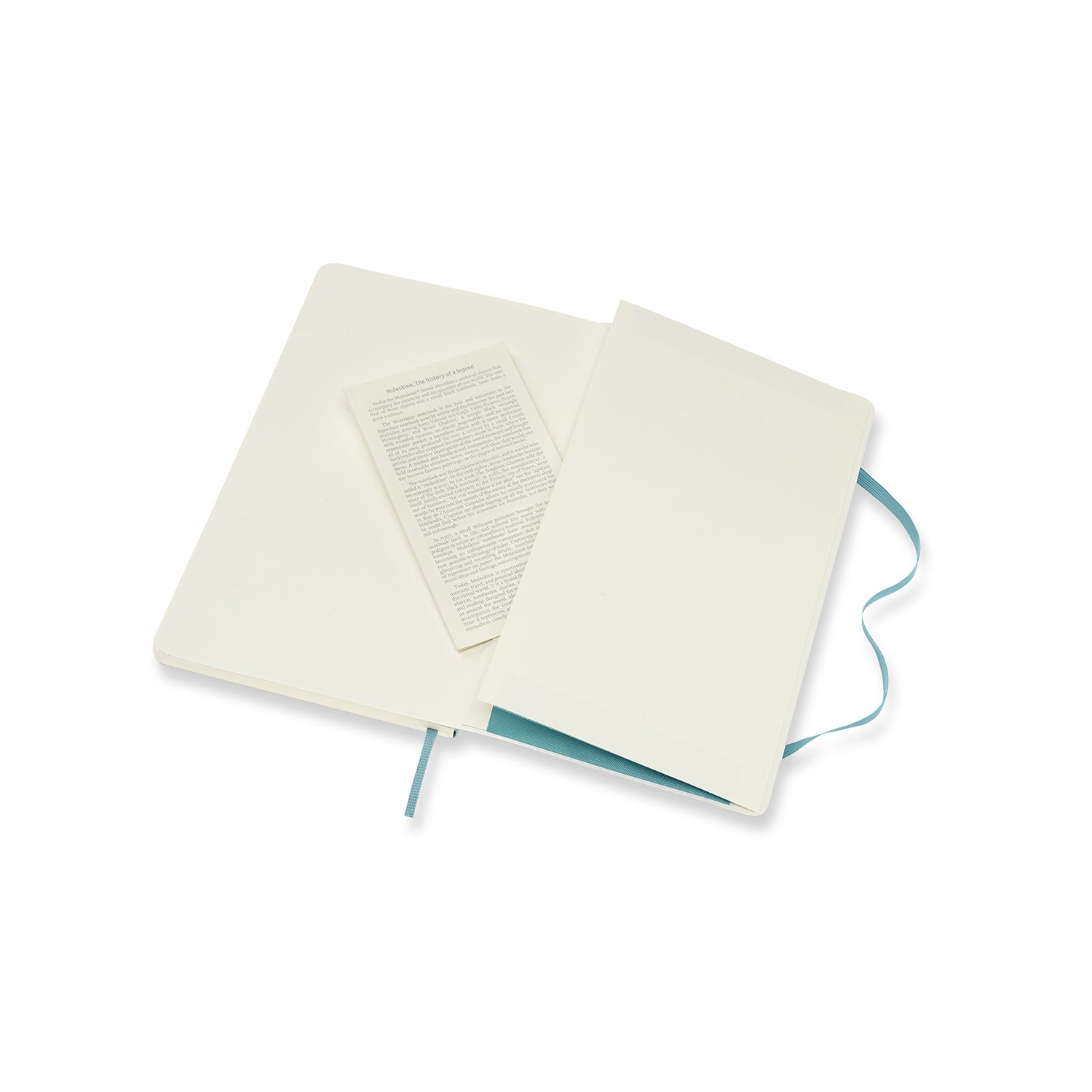 Moleskine Notizbuch – 130 × 210 mm – blanko – 70 g/m² – Softcover, Gummiband, Einstecktasche, blau, FSC