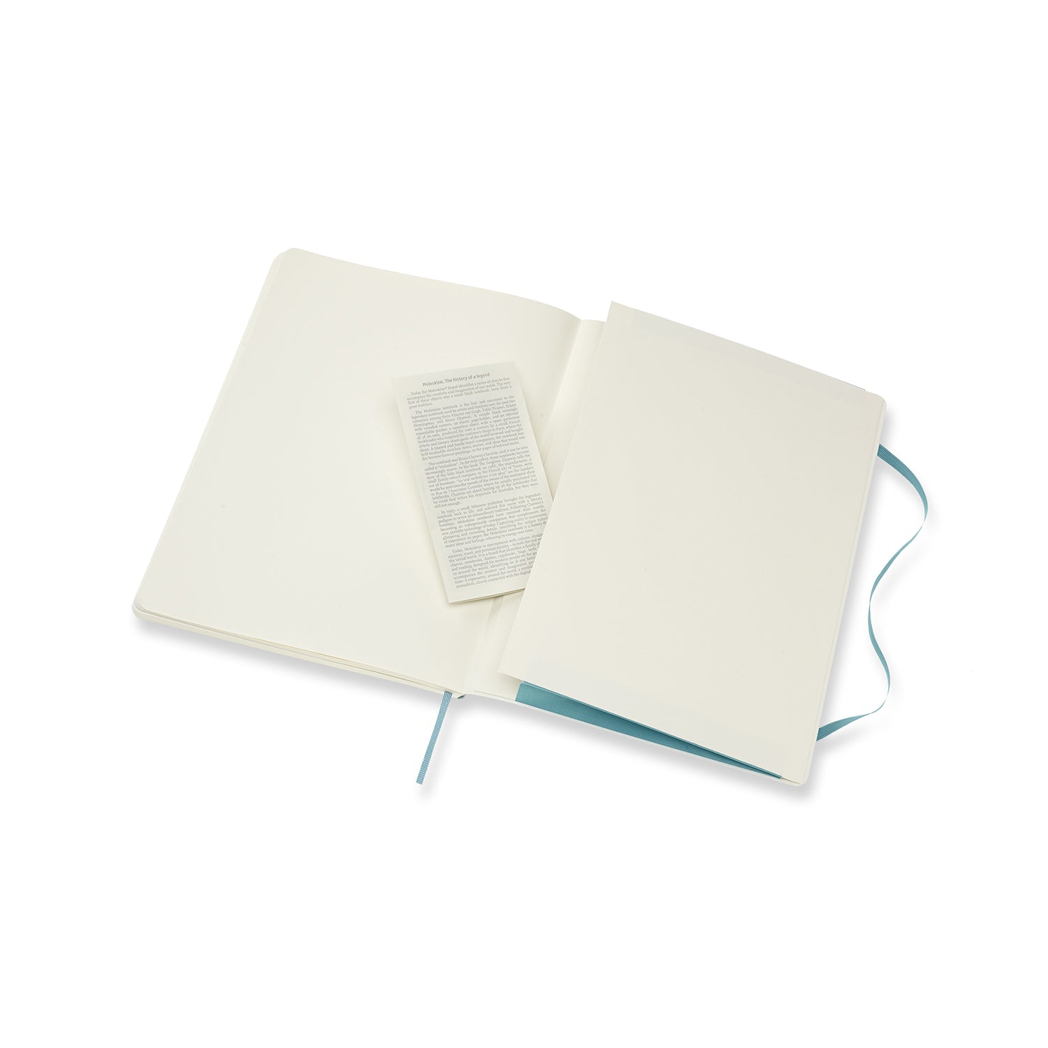 Moleskine Notizbuch, 190 × 250 mm, liniert, Fadenheftung, Softcover, 192 Seiten, 70 g/m² – hellblau
