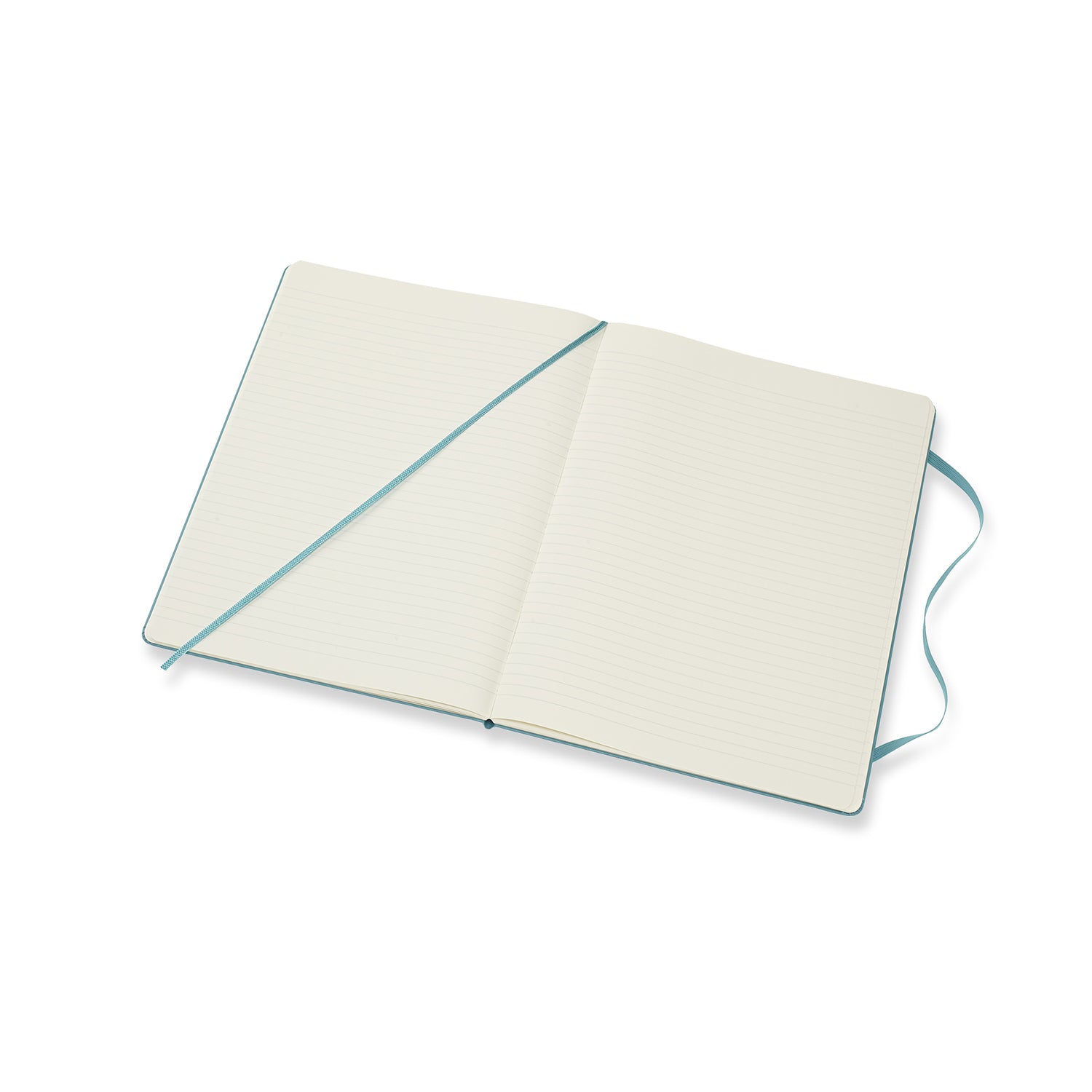 Moleskine Notizbuch – 190 × 250 mm – liniert – 70 g/m² – Hardcover, Gummiband, Innentasche, Blau, FSC
