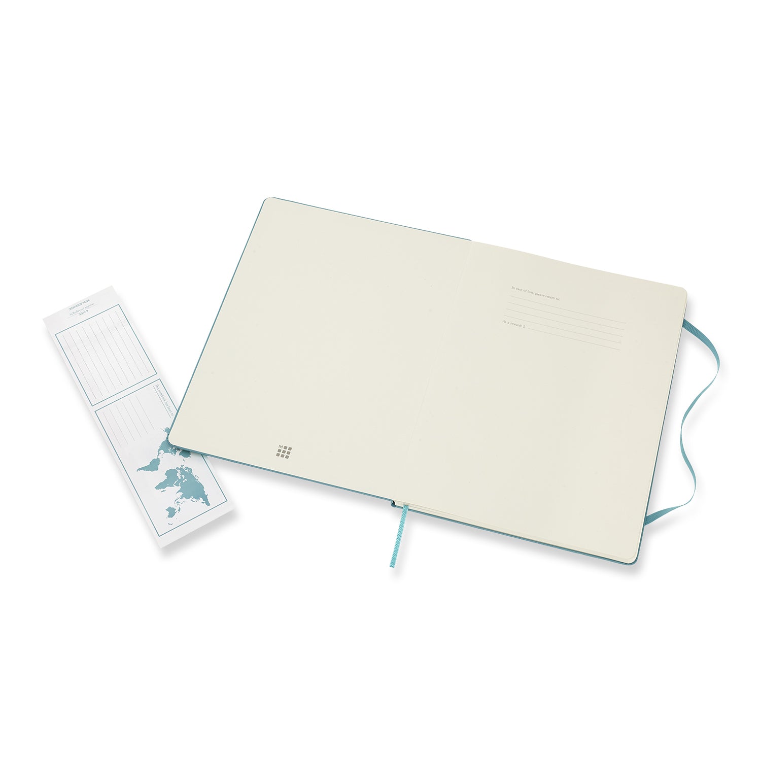 Moleskine Notizbuch – 190 × 250 mm – liniert – 70 g/m² – Hardcover, Gummiband, Innentasche, Blau, FSC