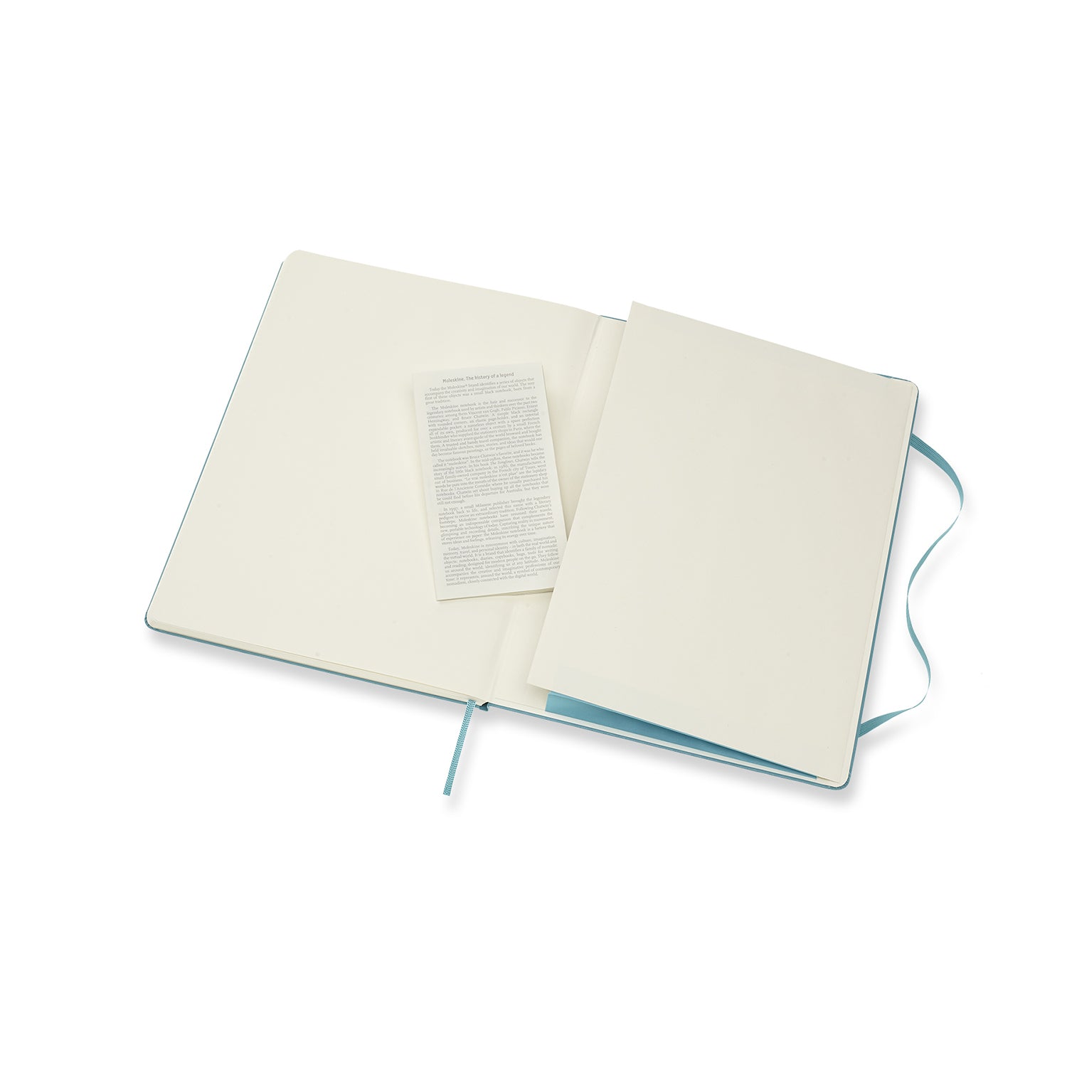 Moleskine Notizbuch – 190 × 250 mm – liniert – 70 g/m² – Hardcover, Gummiband, Innentasche, Blau, FSC