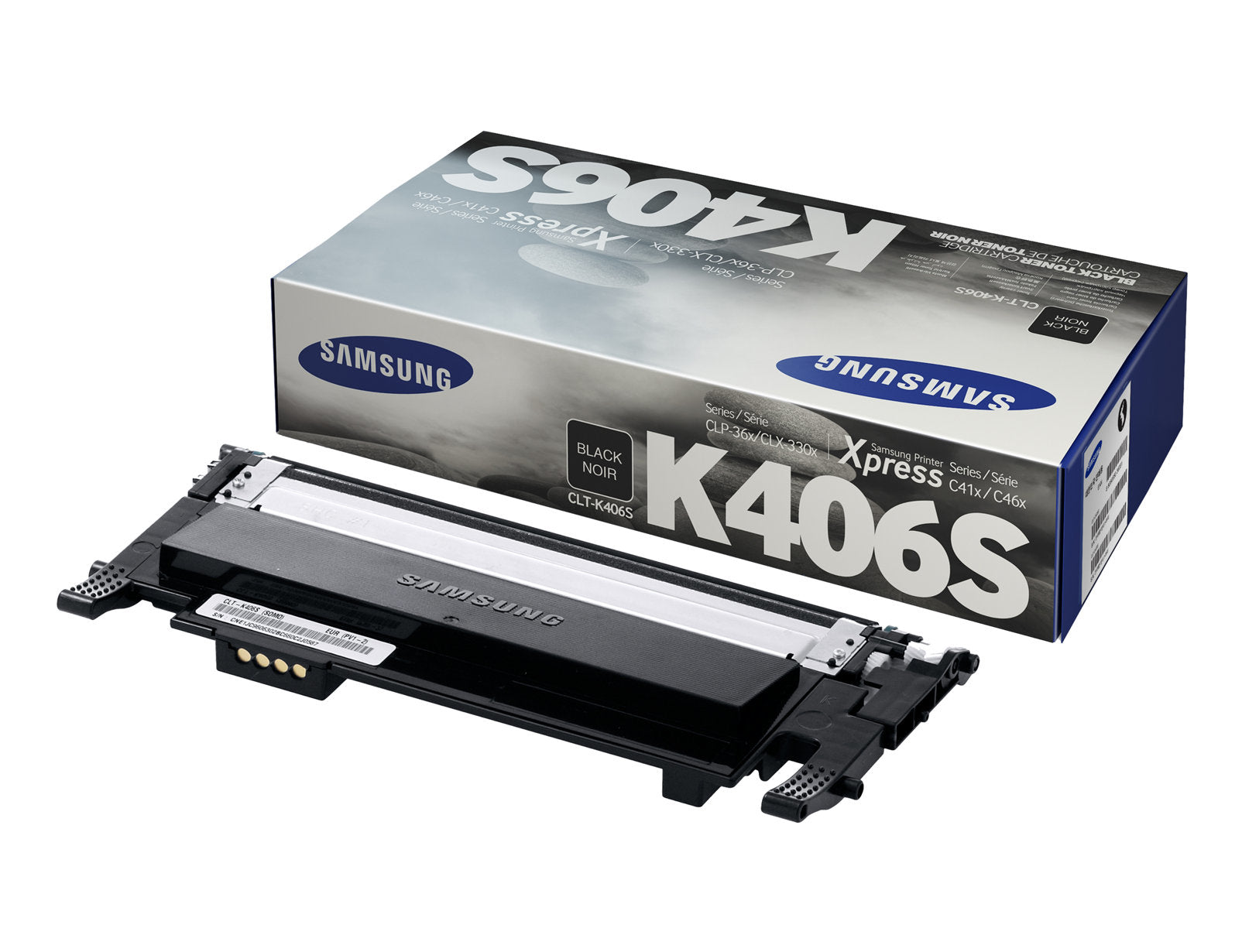 Samsung Toner CLT-K406S – schwarz, 1500 Seiten – für CLX-3300/CLX-3305/CLP-360 und andere