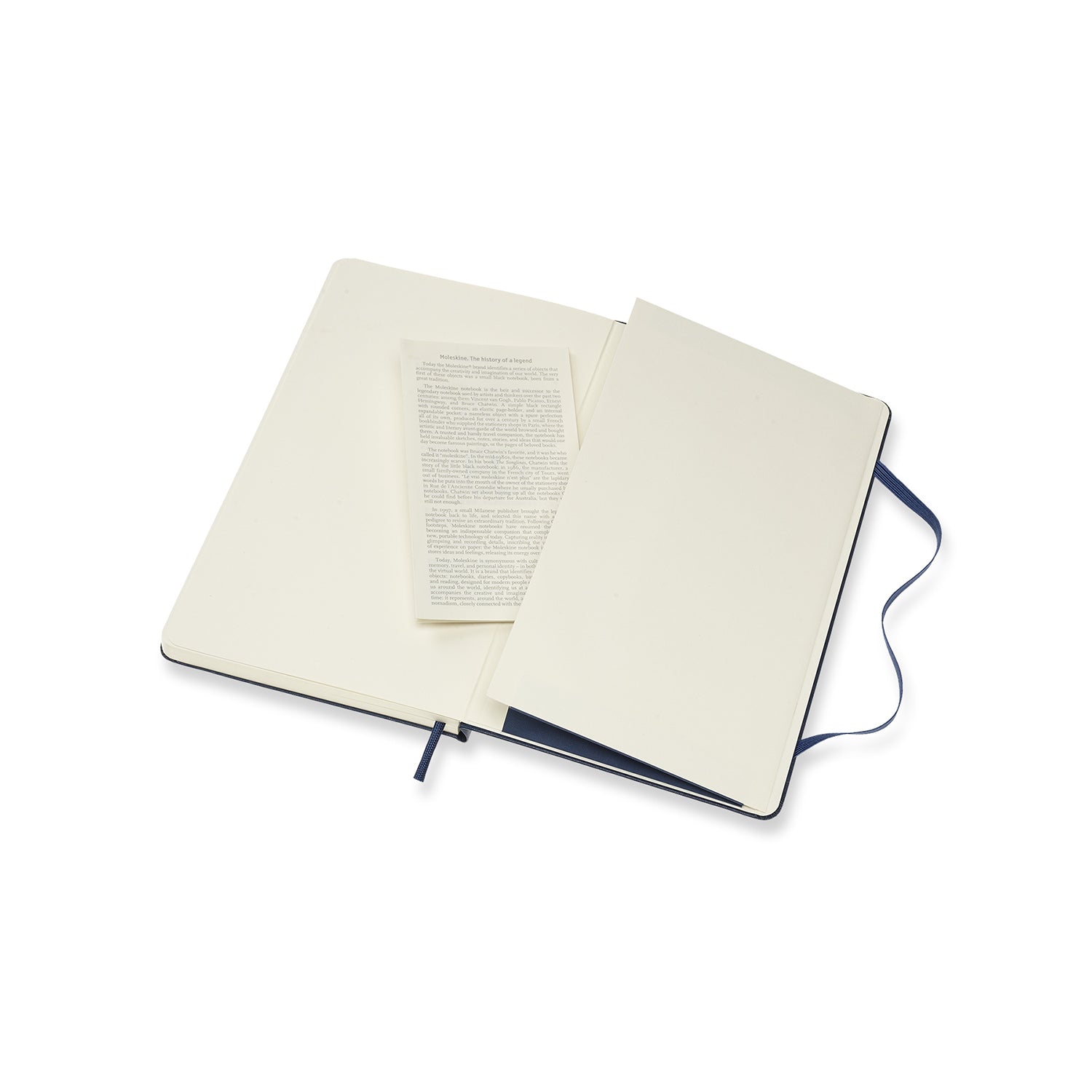 Moleskine Notizbuch – 130 × 210 mm – punktiert – 70 g/m² – Hardcover, Gummiband, Einstecktasche, blau, FSC