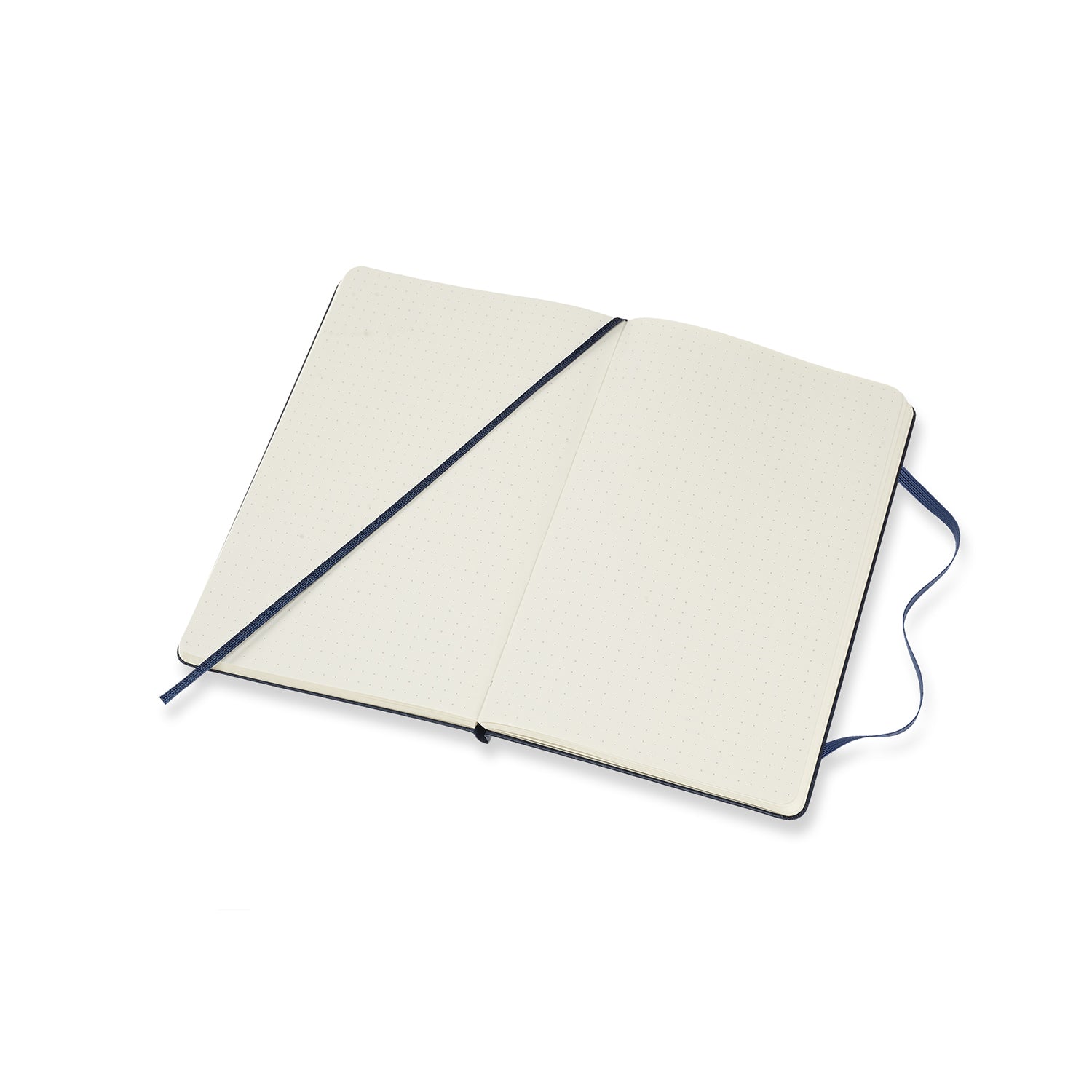 Moleskine Notizbuch – 130 × 210 mm – punktiert – 70 g/m² – Hardcover, Gummiband, Einstecktasche, blau, FSC