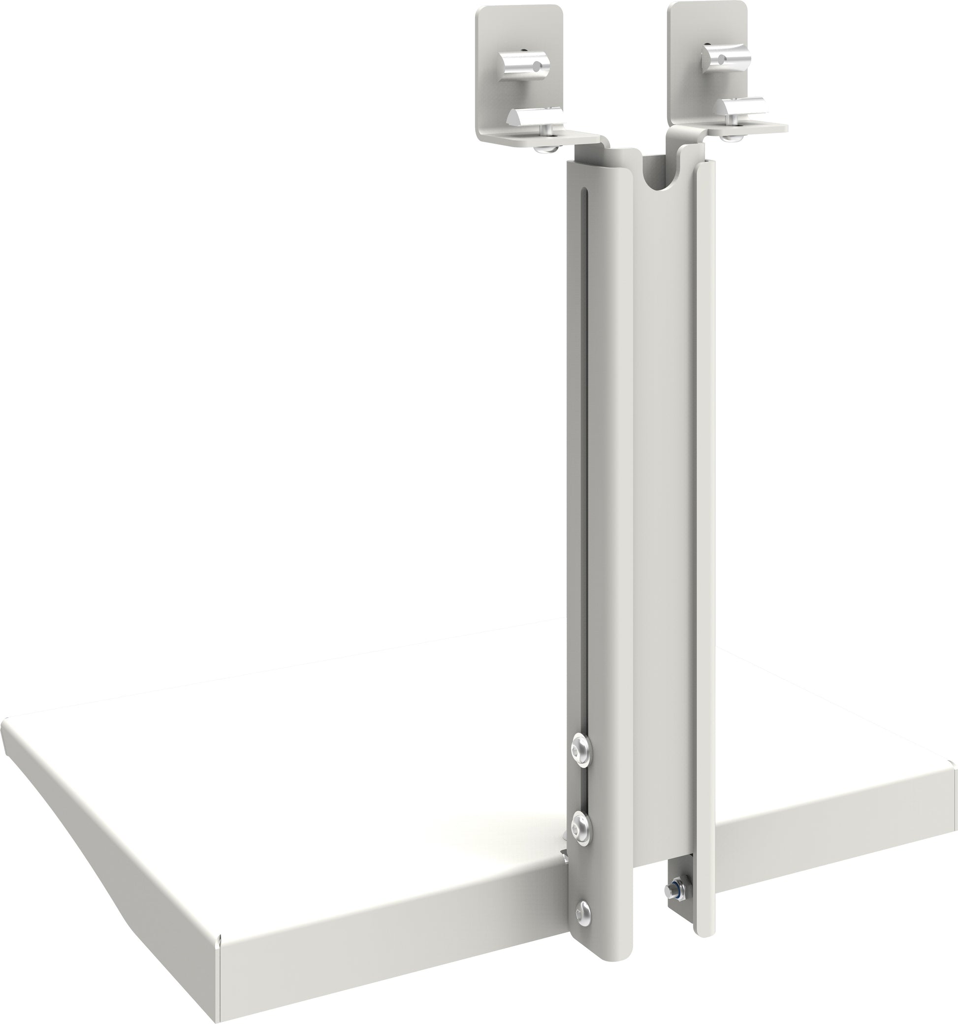 SmartMetals 062.2885 – Regal, Aluminium, 5 kg Tragkraft, 400×300 mm, Höhenverstellbar 0–250 mm, Weiss
