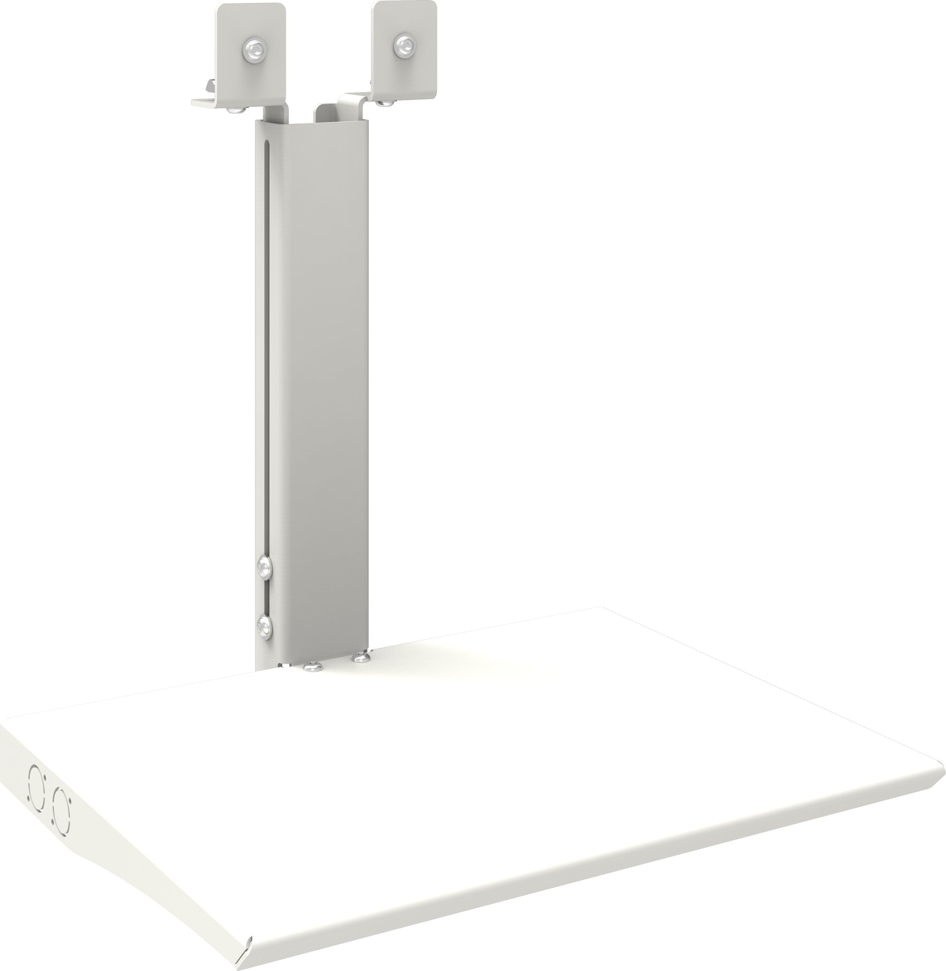 SmartMetals 062.2885 – Regal, Aluminium, 5 kg Tragkraft, 400×300 mm, Höhenverstellbar 0–250 mm, Weiss