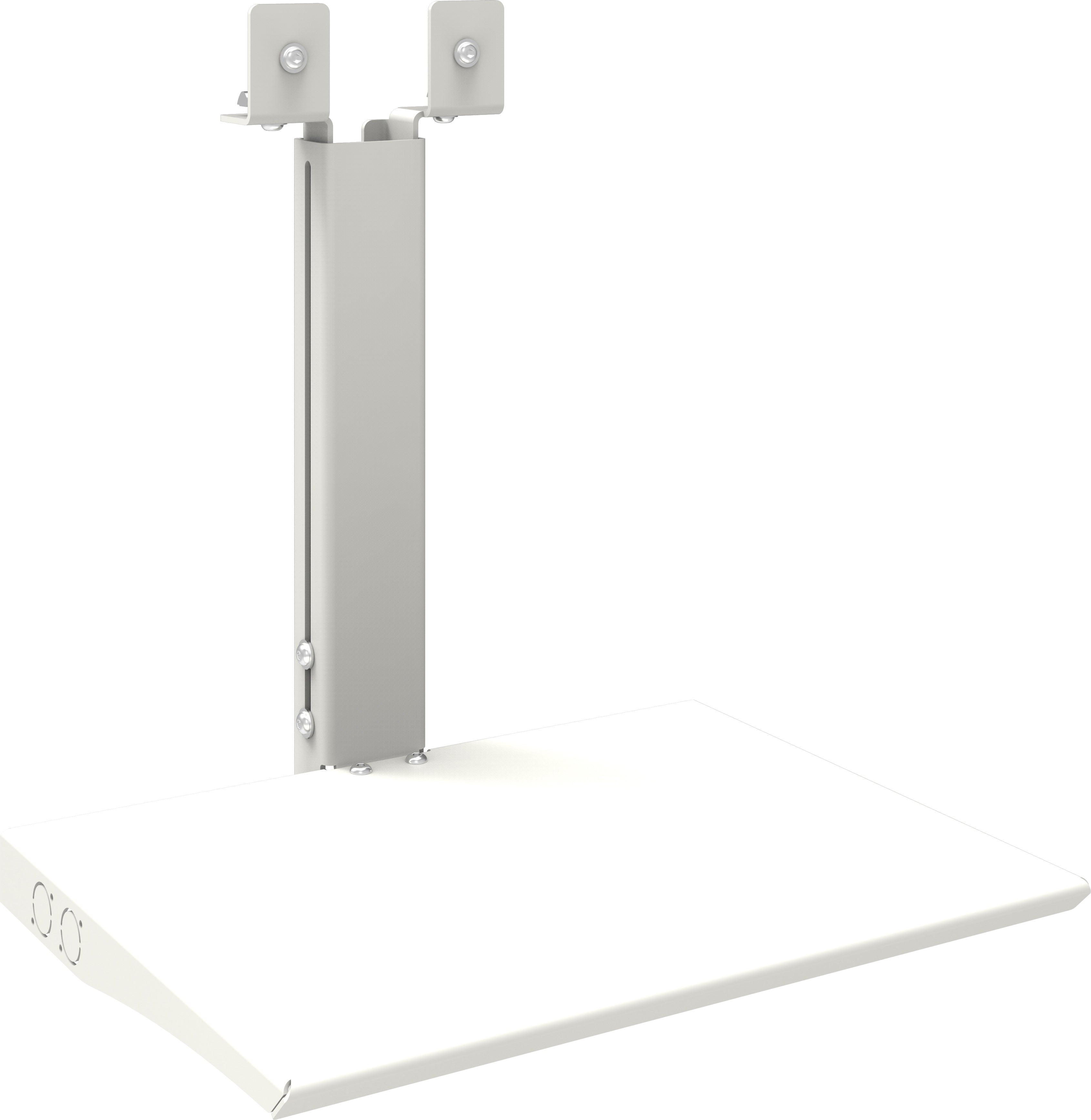 SmartMetals 062.2885 – Regal, Aluminium, 5 kg Tragkraft, 400×300 mm, Höhenverstellbar 0–250 mm, Weiss
