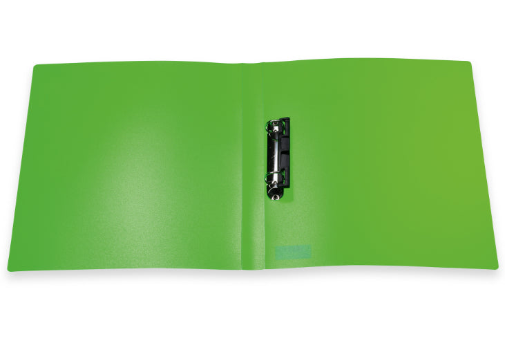 HERMA Ringbuch – A4 Hochformat – 2-Ring, Rücken 35 mm – Neongrün, Kunststoff, mit Niederhalter