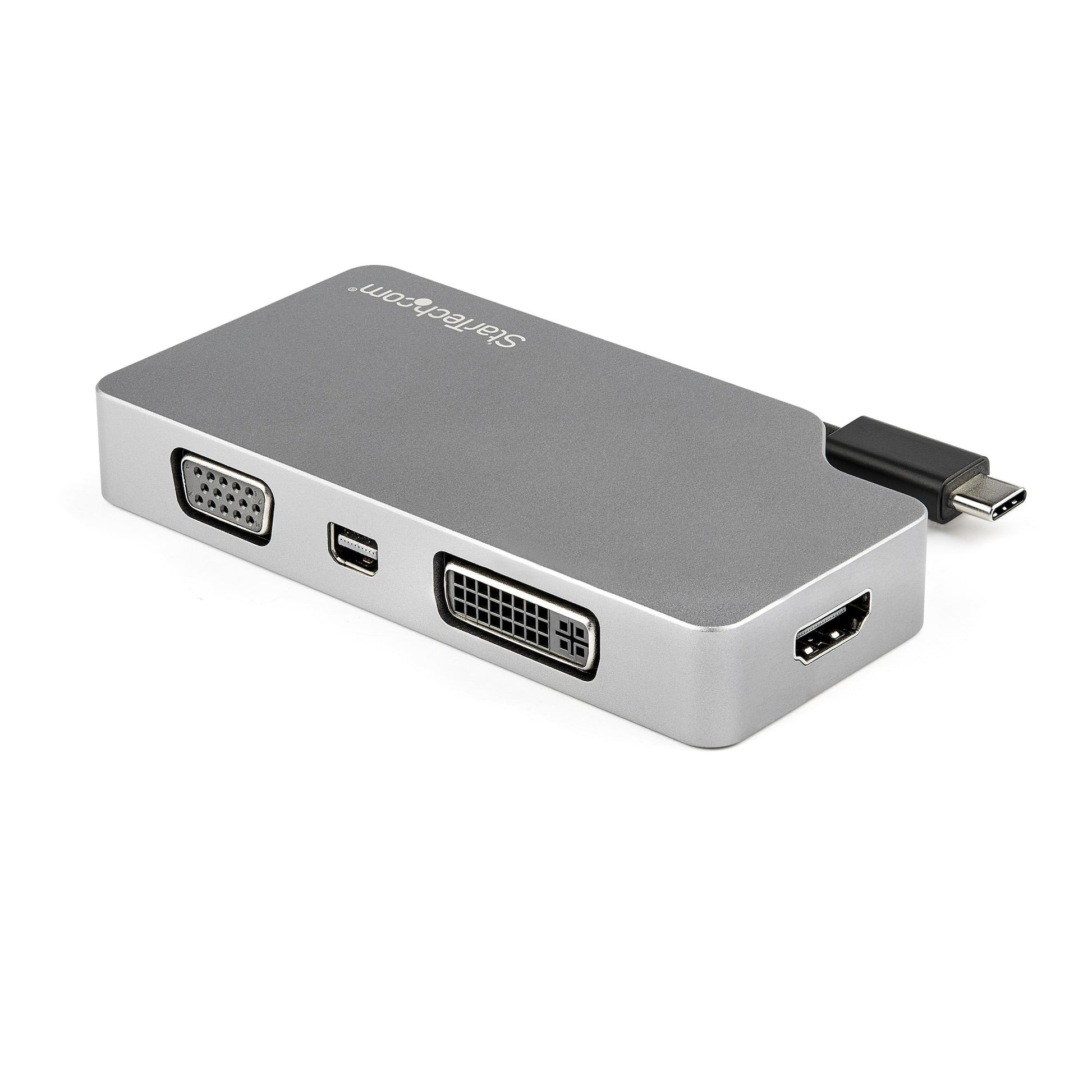 StarTech.com USB-C Multiport-Adapter – 4K (4096 × 2160) @ 60 Hz, HDMI 2.0, DVI-D, VGA, 11,5 cm, USB 3.2 Gen 1