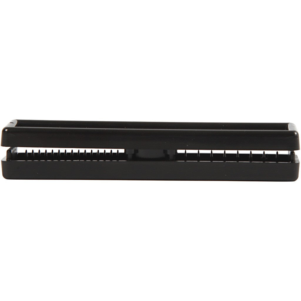 Creativ Company Geschenkband Splitter Schwarz – 0,09 m – 2 Streifenbreiten einstellbar – 1 Stk.