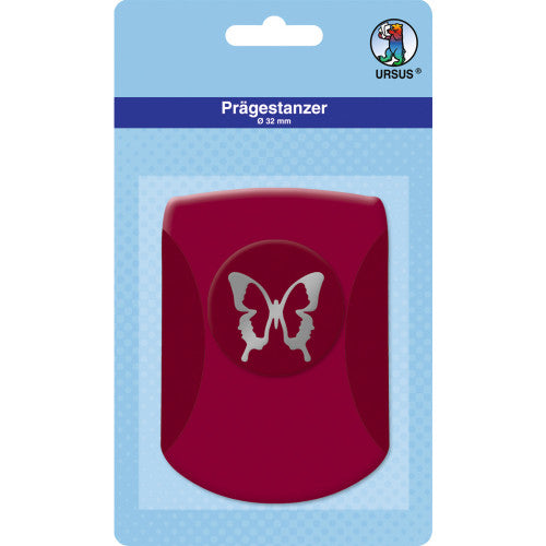 URSUS Motivstanzer Schmetterling, Ø 32 mm, pink, 1 Stück