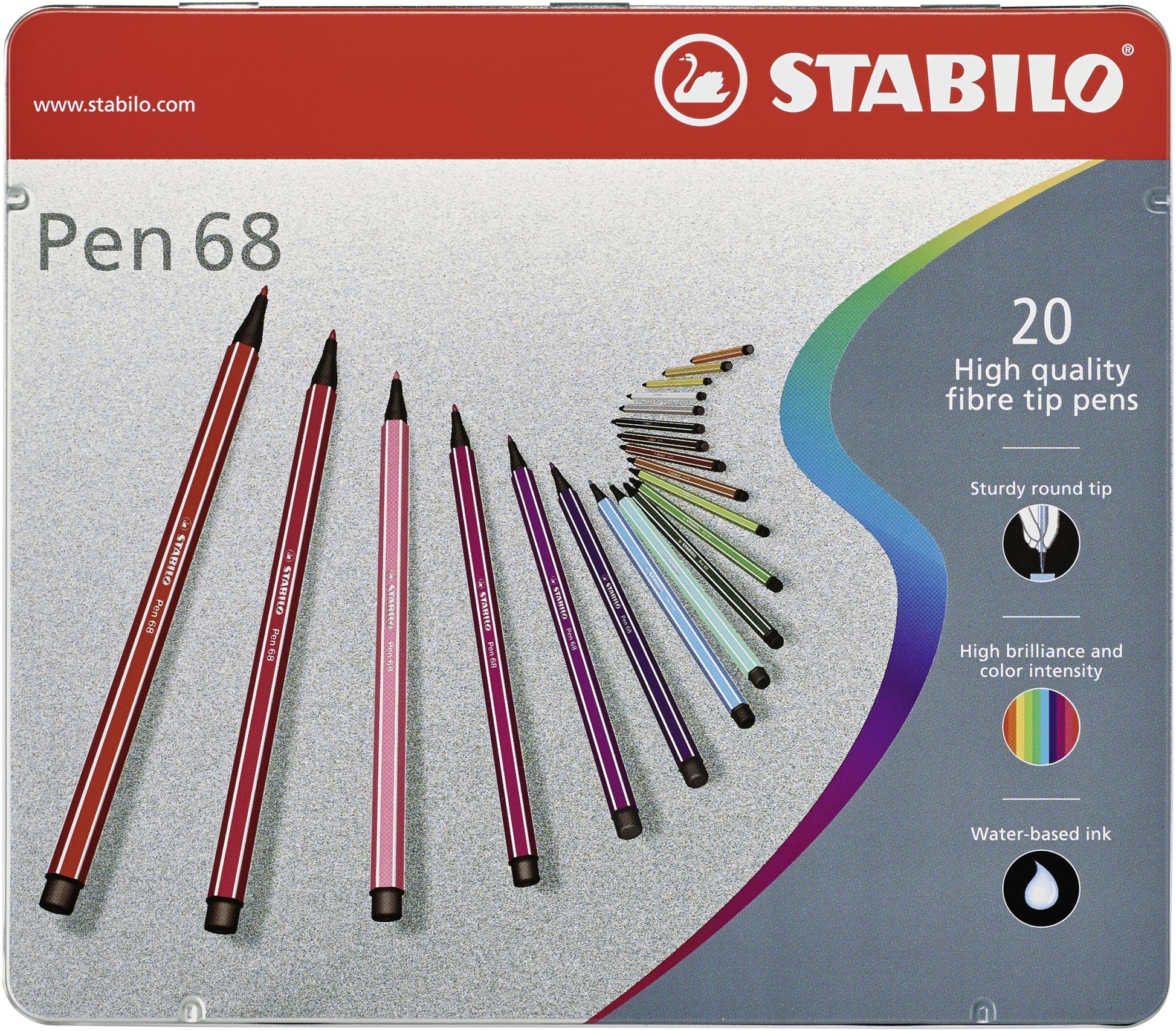 STABILO Filzstifte, Strichbreite 1 mm, 20 Farben