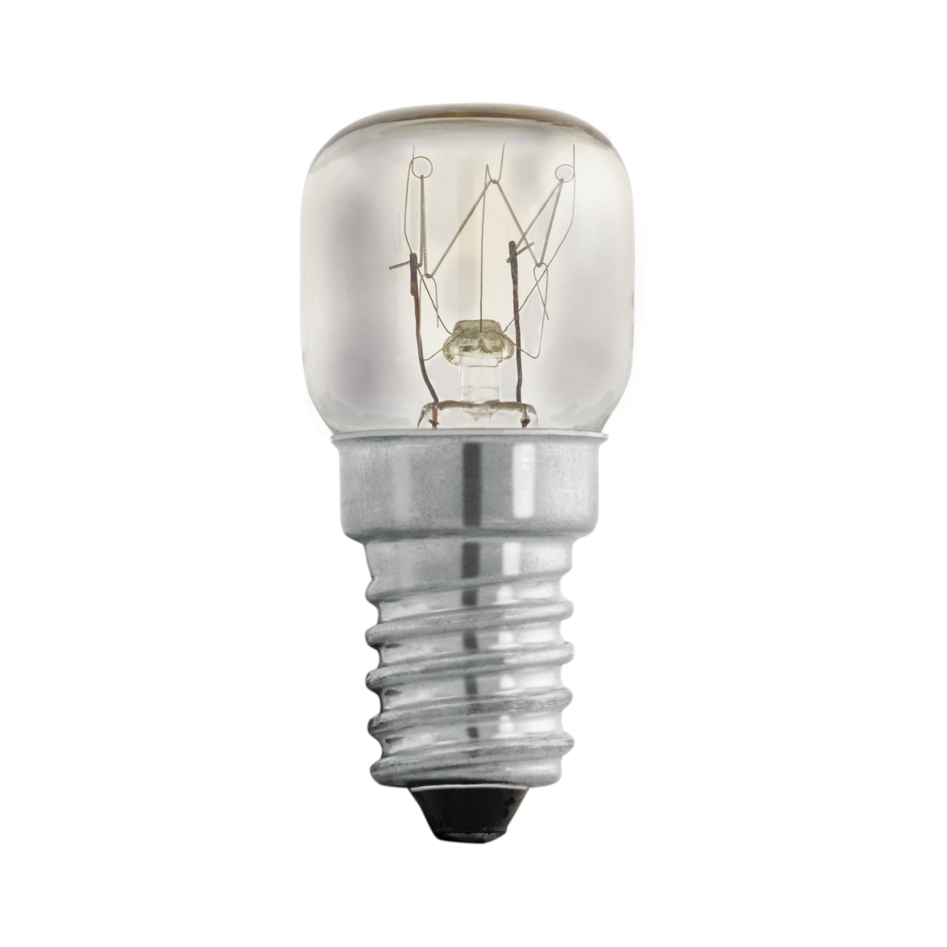 EGLO Halogen-Leuchtmittel E14 Spezialform – Warmweiss 2200 K, 85 lm, 15 W – IP20 – 1 Stk. – Transparent, Glas