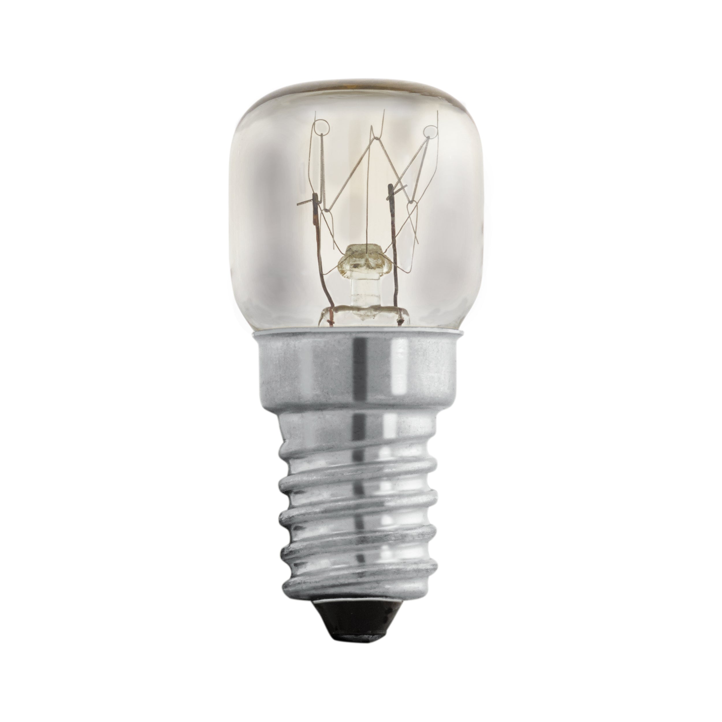 EGLO Halogen-Leuchtmittel E14 Spezialform – Warmweiss 2200 K, 85 lm, 15 W – IP20 – 1 Stk. – Transparent, Glas