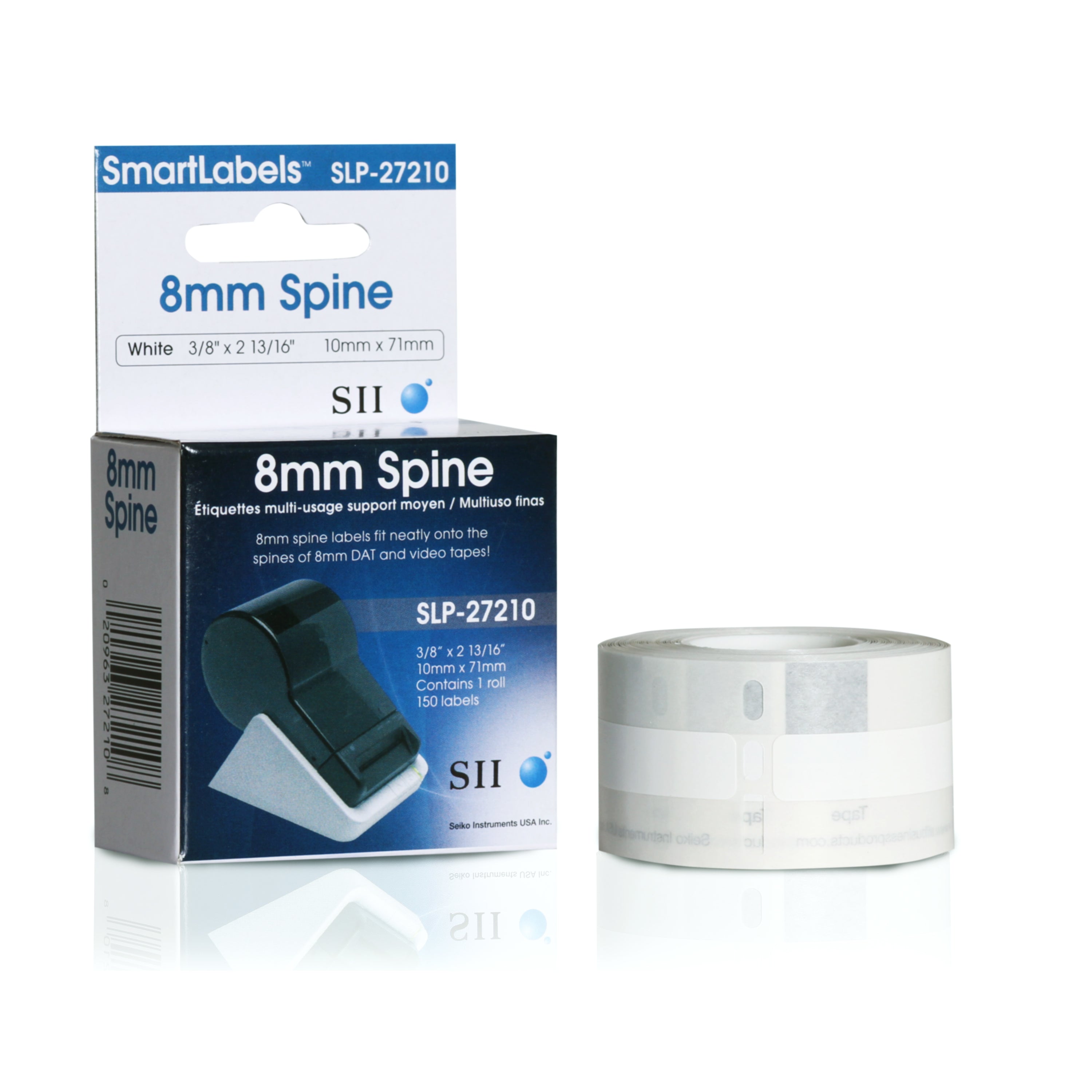 Seiko Instruments SLP-27210 – Etiketten (Rolle) 71 × 10 mm – weiss – 150 Etiketten/Rolle