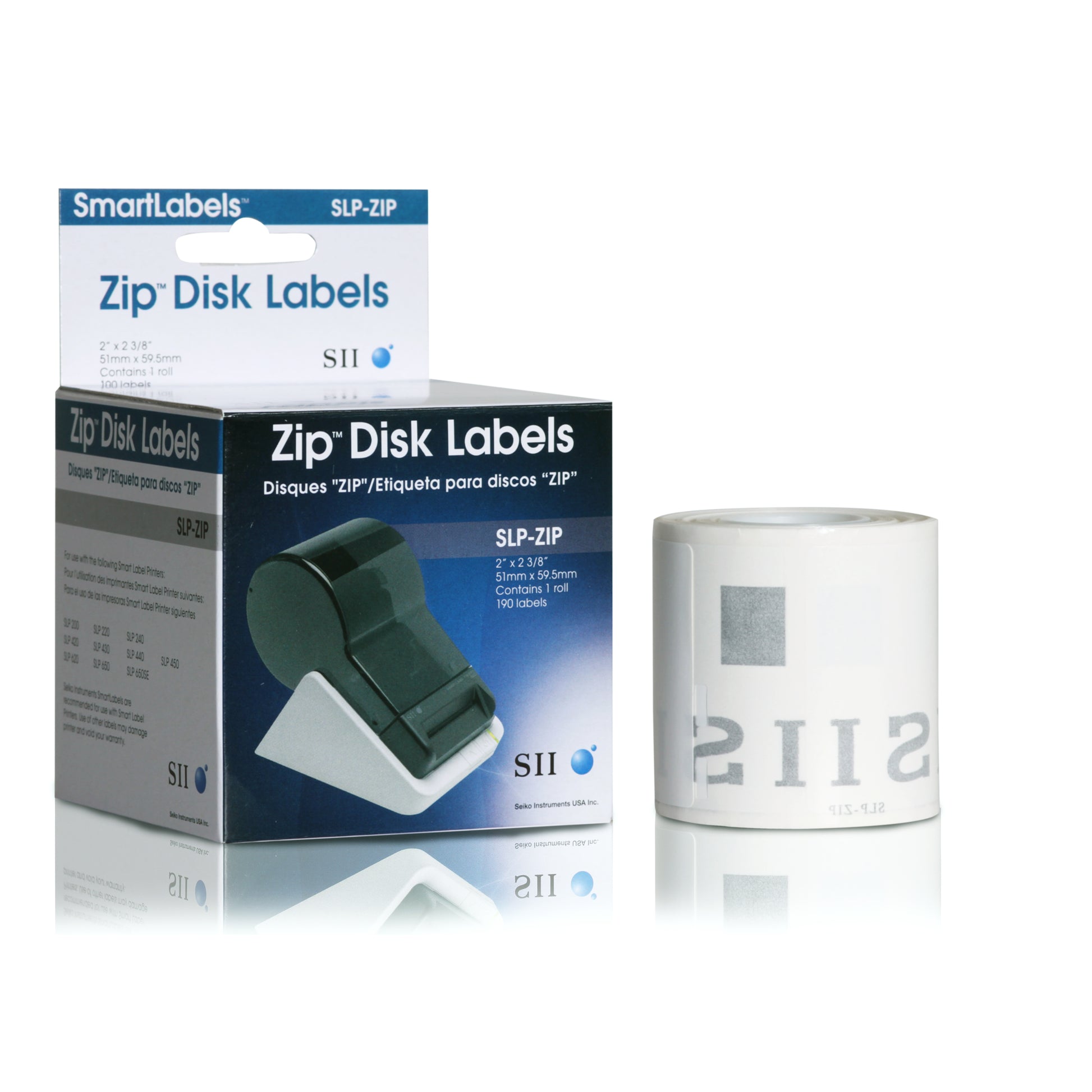 Seiko Instruments SLP-ZIP – Etiketten (Rolle) 60 × 51 mm – weiss – 190 Etiketten/Rolle