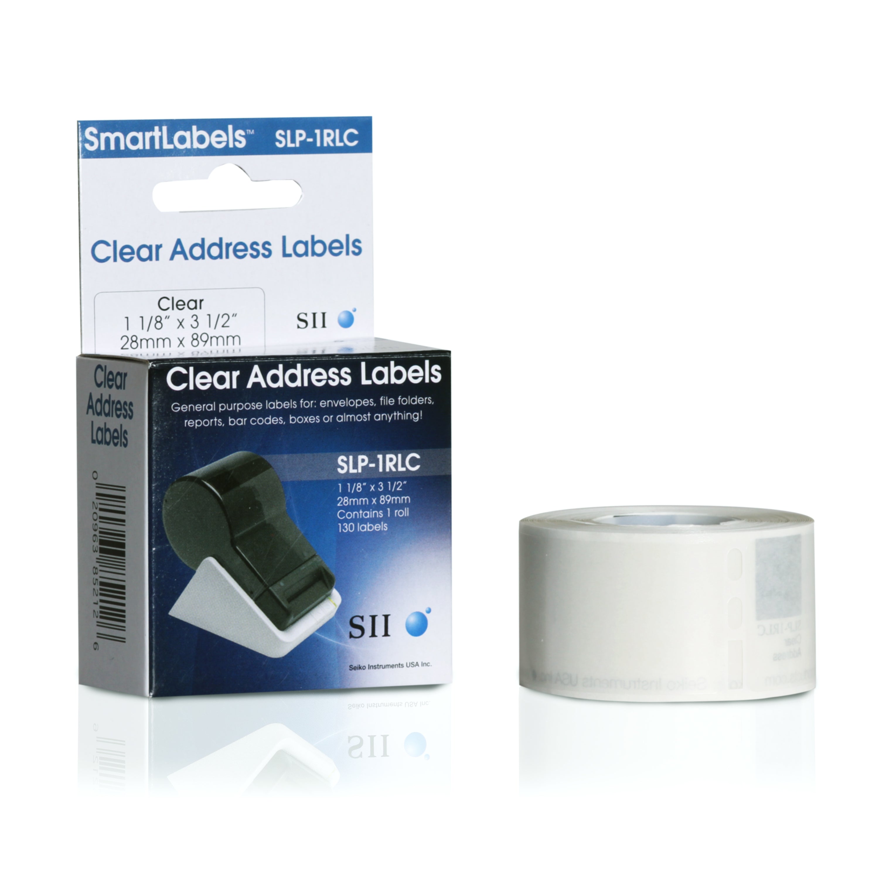 Seiko Instruments SLP-2RLC – Etiketten (Rolle) 89 × 28 mm – 130 Etiketten/Rolle, 2 Rollen/Pack