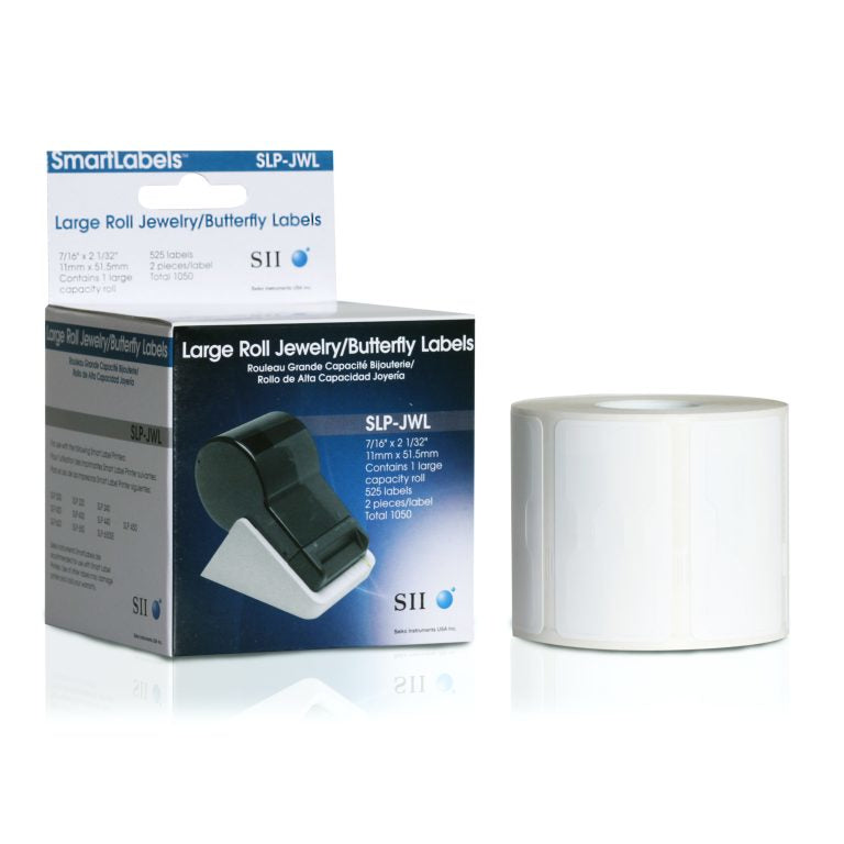 Seiko Instruments SLP-JWL – Etiketten (Rolle) 52 × 11 mm – weiss – 525 Etiketten/Rolle