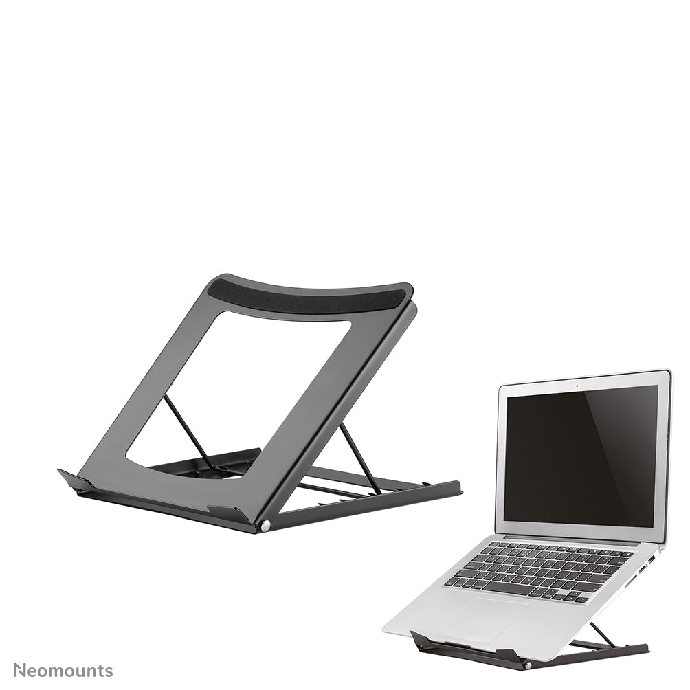 Neomounts Laptop-Ständer – bis 16", 5 kg Traglast – Schwarz