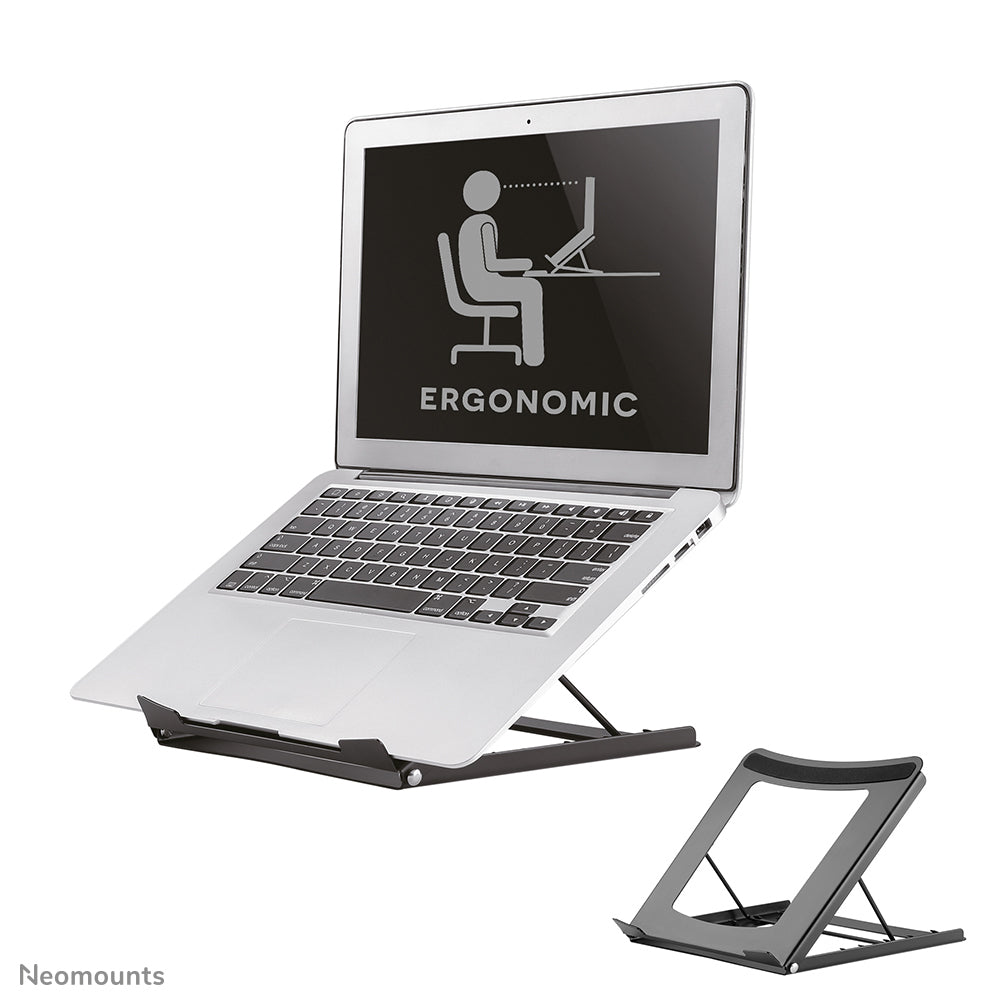Neomounts Laptop-Ständer – bis 16", 5 kg Traglast – Schwarz