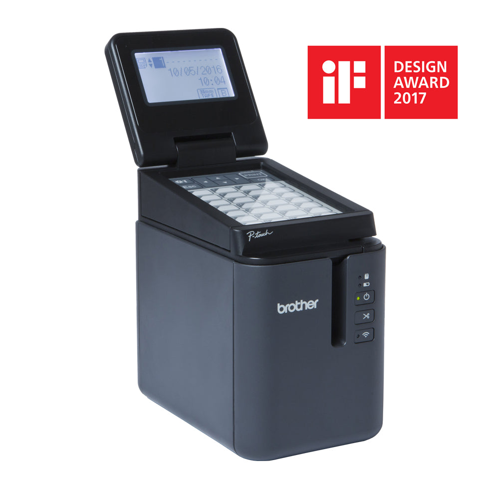 Brother PT-P950NW – Etikettendrucker (Thermotransfer), 36 mm, 360×360 dpi, 60 mm/s, USB/LAN/WLAN/Bluetooth