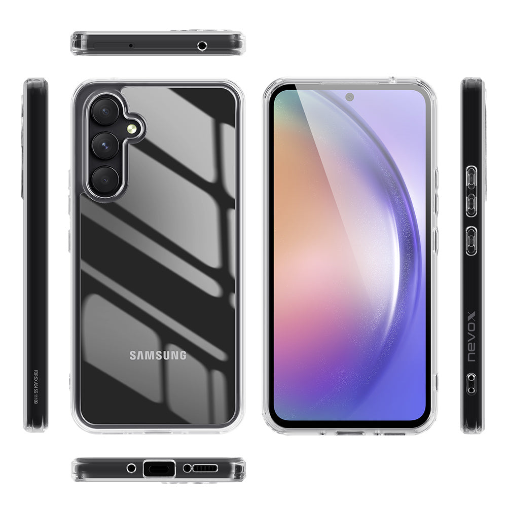 nevox Backcover – für Samsung Galaxy A36 (5G), PC+TPU, Transparent, schmutzabweisend