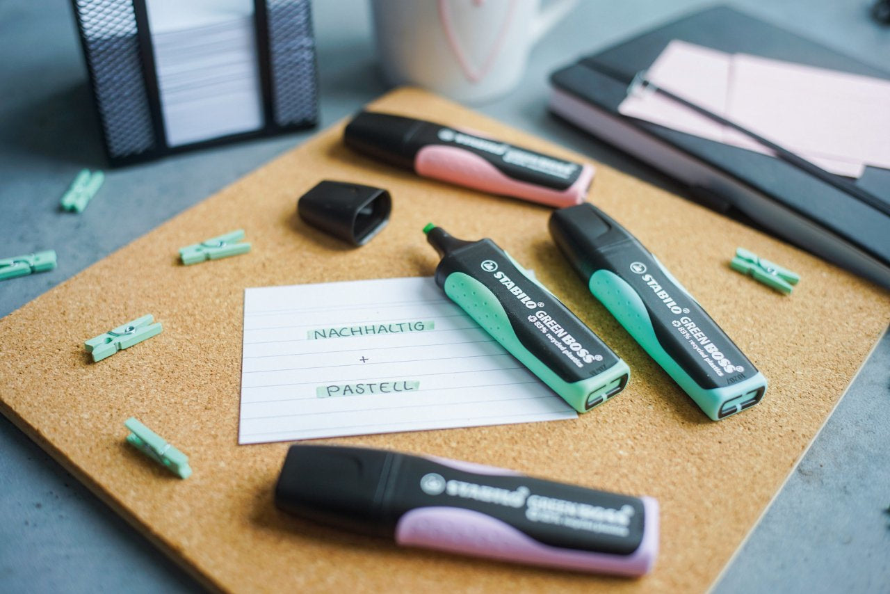 STABILO BOSS Textmarker Pastelltürkis – Keilspitze, 2–5 mm, nachfüllbar