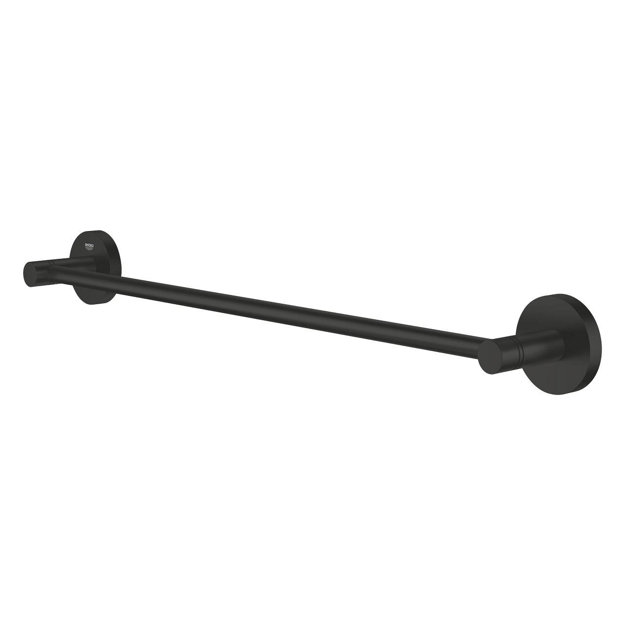 GROHE Handtuchhalter Start – 50 cm, Metall, 10 kg, zum Schrauben, Schwarz