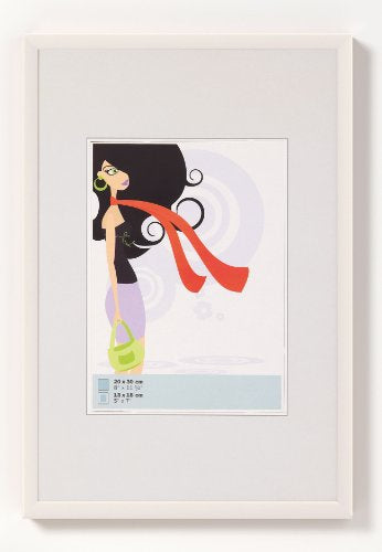 Walther Design Wechselrahmen, Kunststoff, Weiss, 13 × 18 cm, mit Aufsteller und Aufhänger – eco:plus