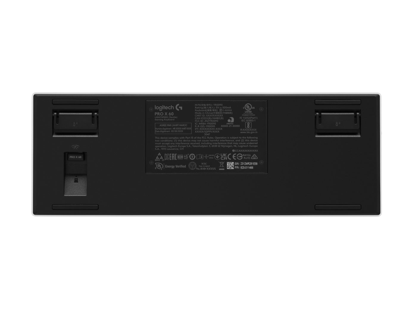 Logitech G Pro X 60 – Gaming-Tastatur 60% – Mechanisch – Bluetooth & 2,4 GHz (Nano-Empfänger) – QWERTY (US-INT)