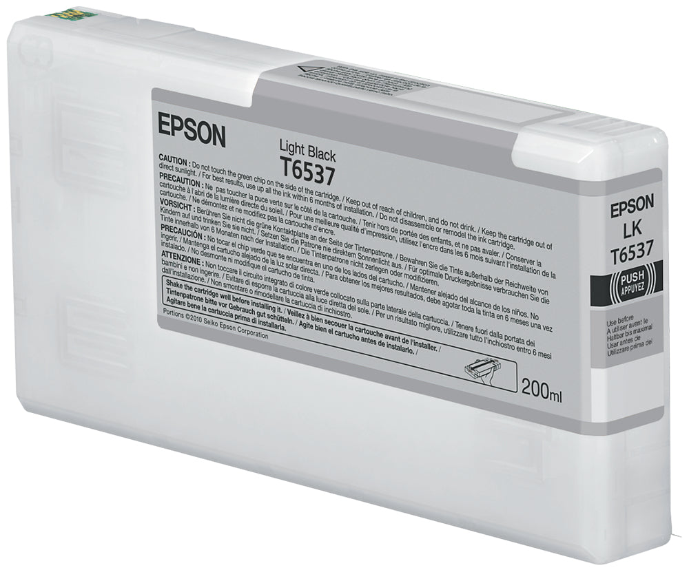 Epson Tintenpatrone T653700 (T653), Schwarz, 200 ml – für Stylus Pro 4900