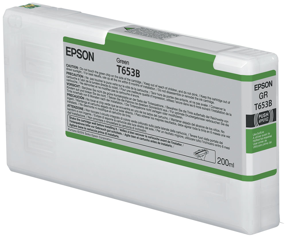 Epson Tintenpatrone T653B, Grün, 200 ml