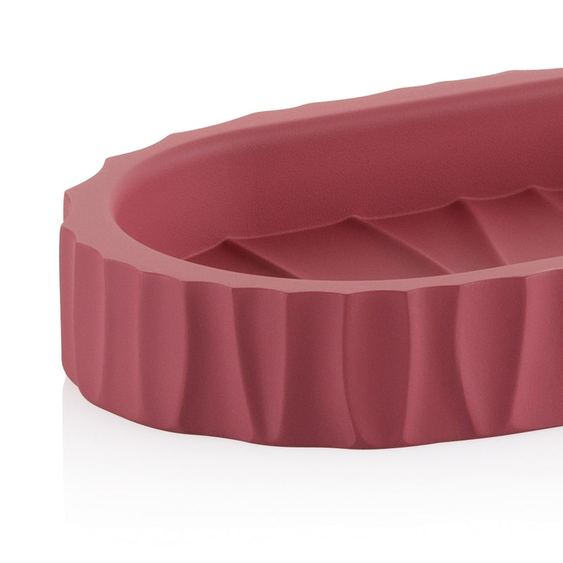 Kela Seifenschale Merida – Polyresin, 9×15×2,5 cm, Schwarz (oval)