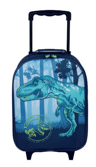 Undercover JUSU8124 – Kindertrolley, 13 l, 2 Rollen, Motiv Jurassic World, Dunkelblau