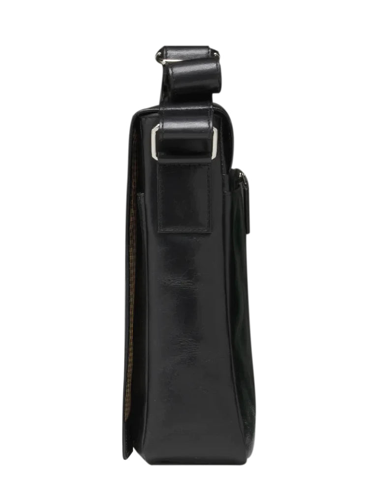 dbramante1928 Marselisborg Notebook-Tasche bis 14" – Vollnarbenleder, mit Schultergurt – Schwarz
