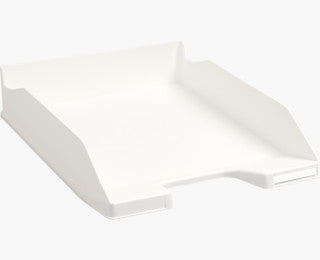 Exacompta COMBO MIDI – Briefkorb für A4, hoch, Polystyrol (PS), weiss, 347 × 65 × 255 mm