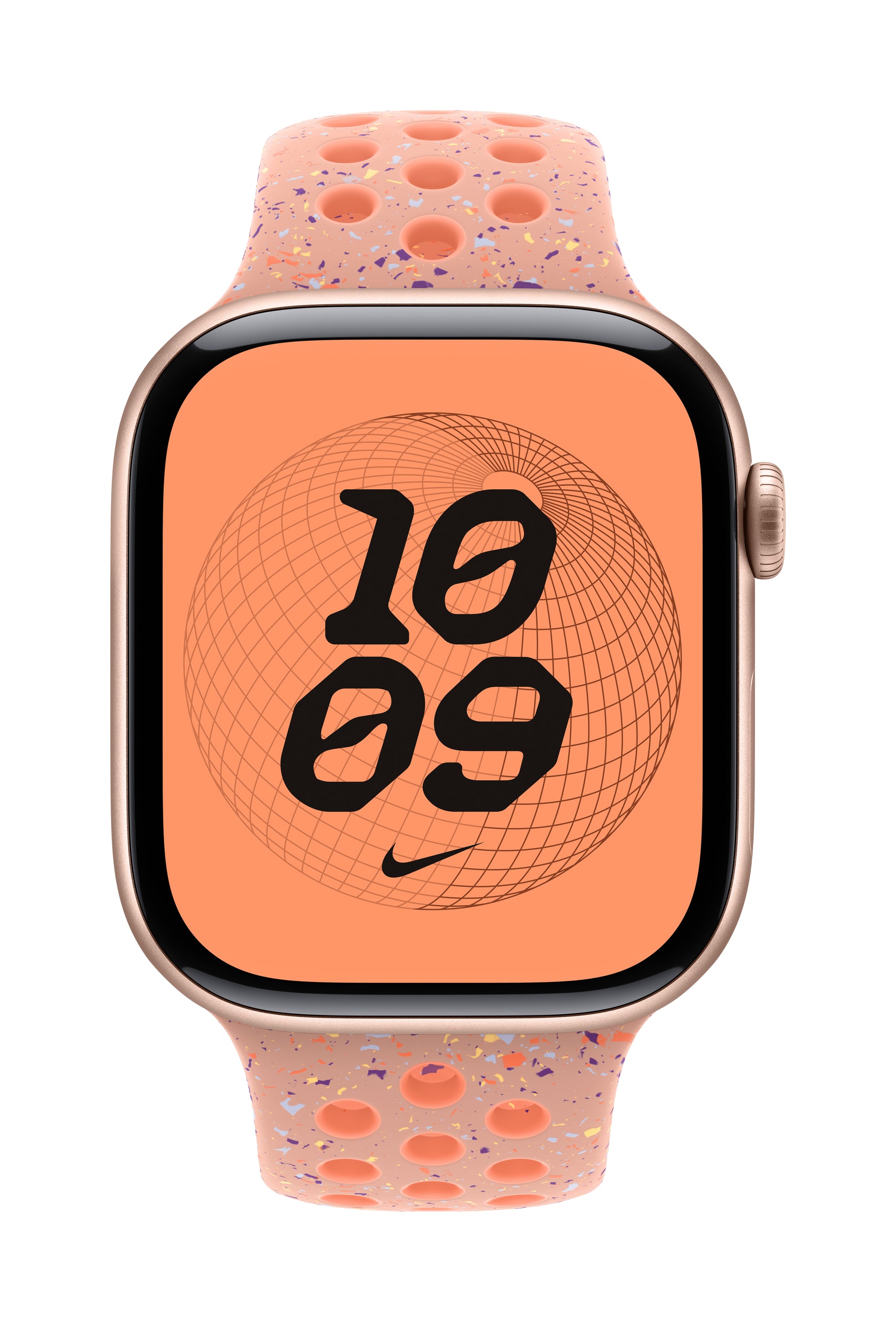Apple Nike Sport Band – Armband – für Apple Watch 46 mm, Alpenglow Pink, S/M, Polymer