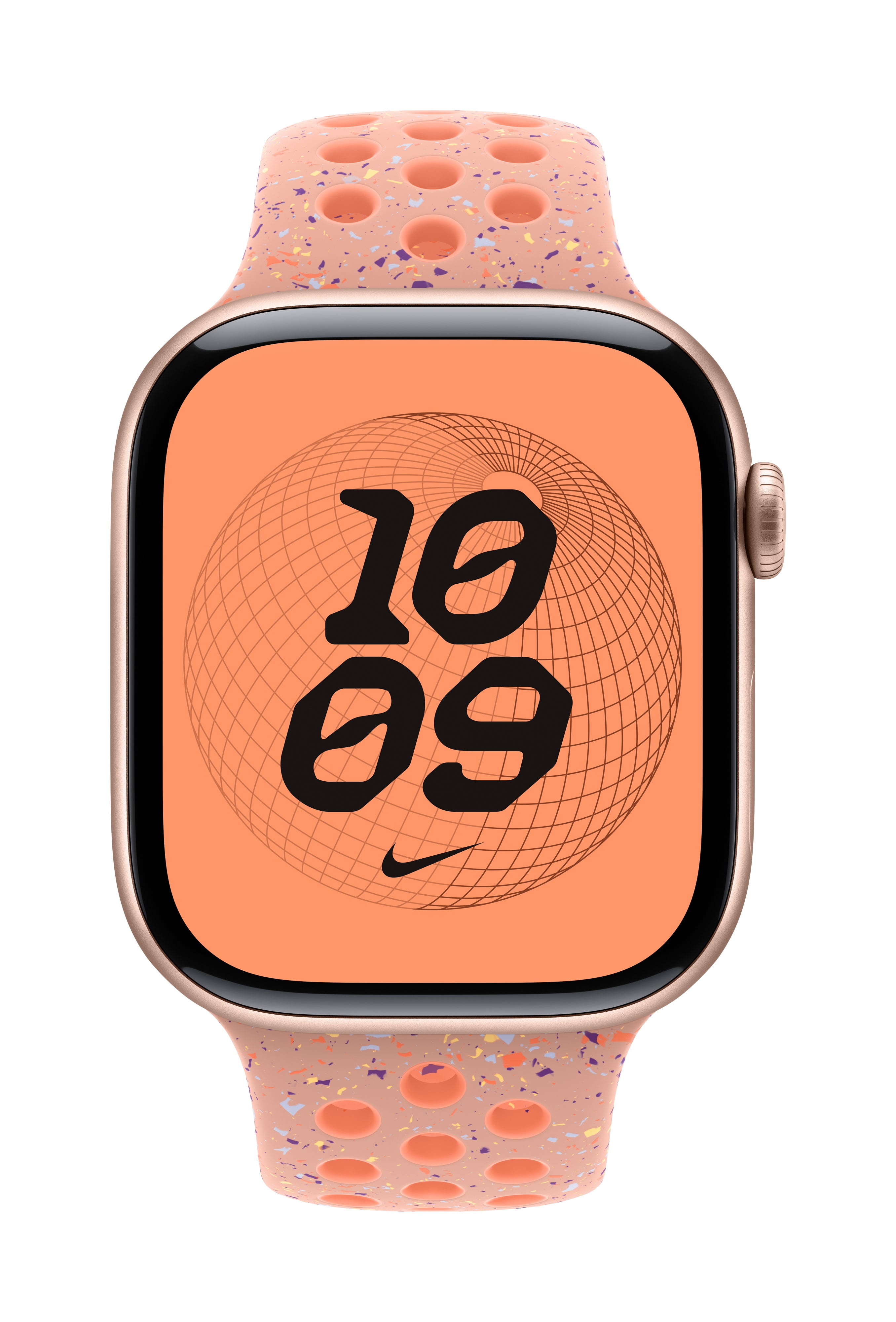 Apple Nike Sport Band – Armband – für Apple Watch 46 mm, Alpenglow Pink, S/M, Polymer