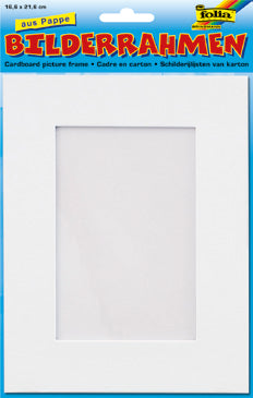 Folia Bilderrahmen, Karton, Weiss, 16,6 × 21,6 cm – eco:plus