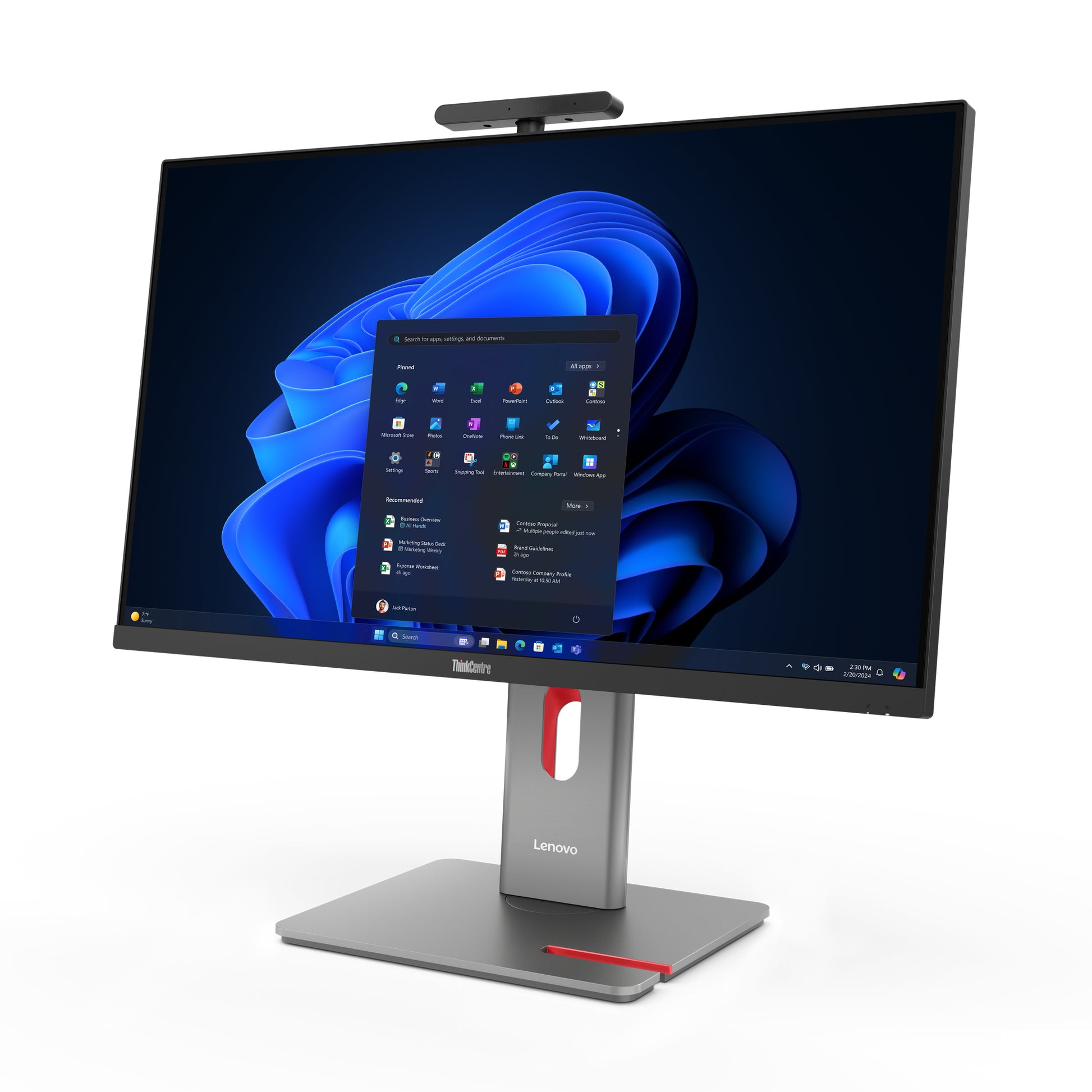 Lenovo All-in-One – 27" Quad HD, Intel Core Ultra 5 235, 16 GB RAM, 512 GB SSD, Windows 11 Pro