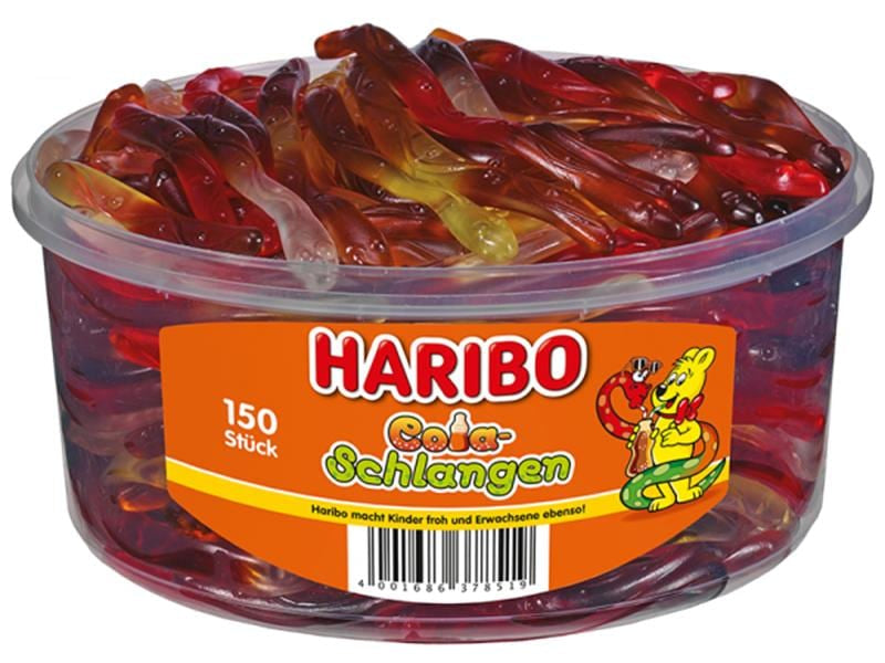 Haribo Gummibonbons – Cola-Schlangen – 150 Stück