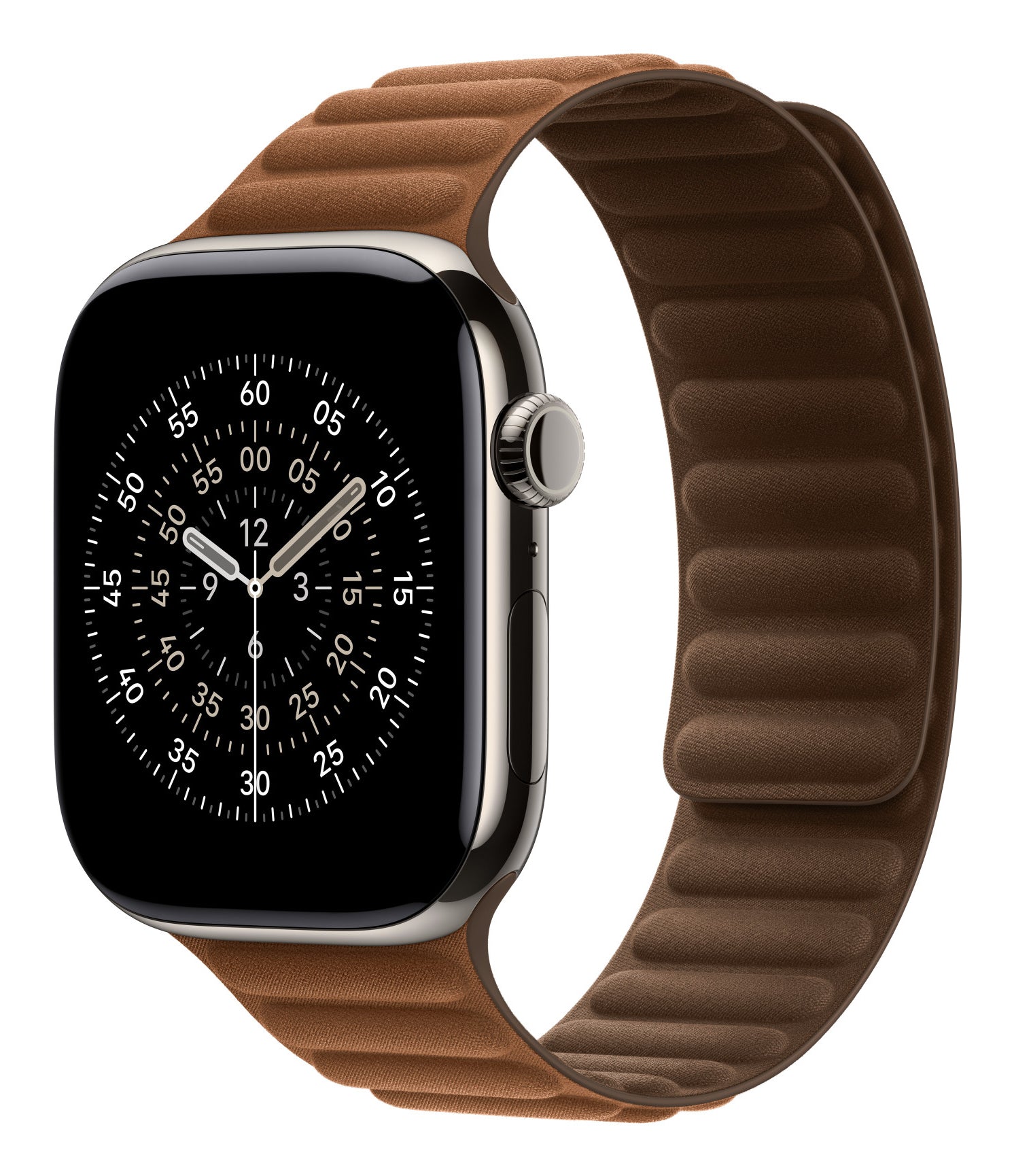 Apple Magnetic Link – Armband – für Apple Watch 46 mm, Karamell, Bandgrösse S/M, Polyester