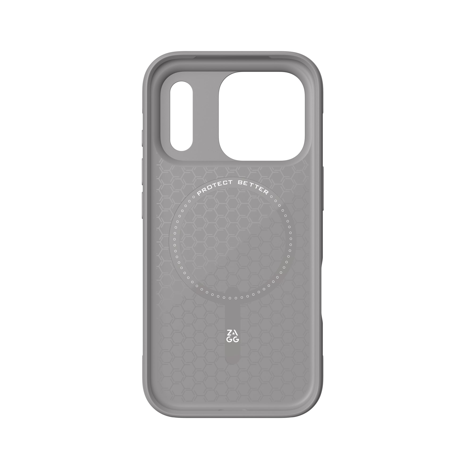 ZAGG Luxe Snap – Backcover – für Apple iPhone 17 Pro – MagSafe, Graphen, Grau, bis 3 m Sturzsicher